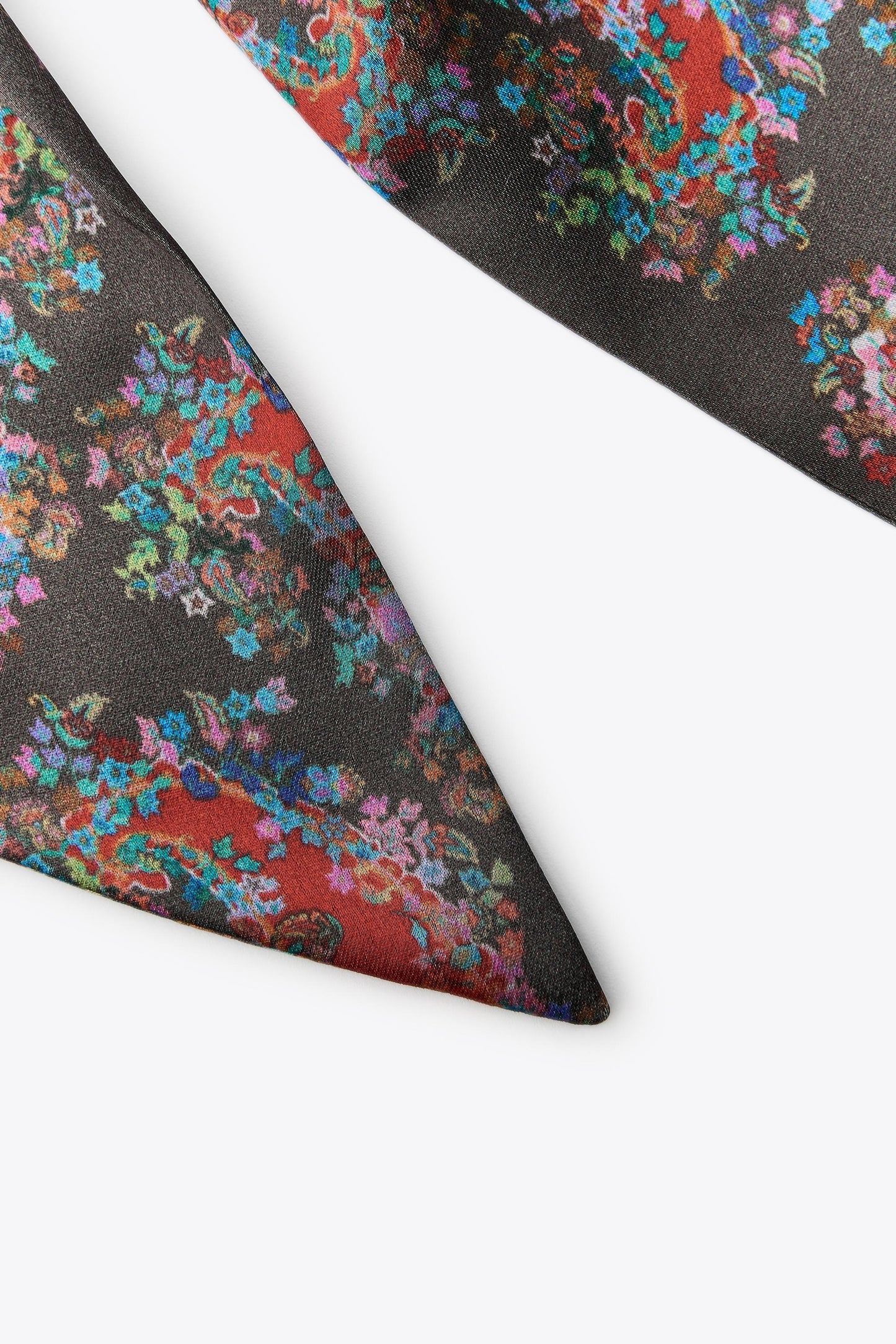 PRINTED FOULARD SCARF