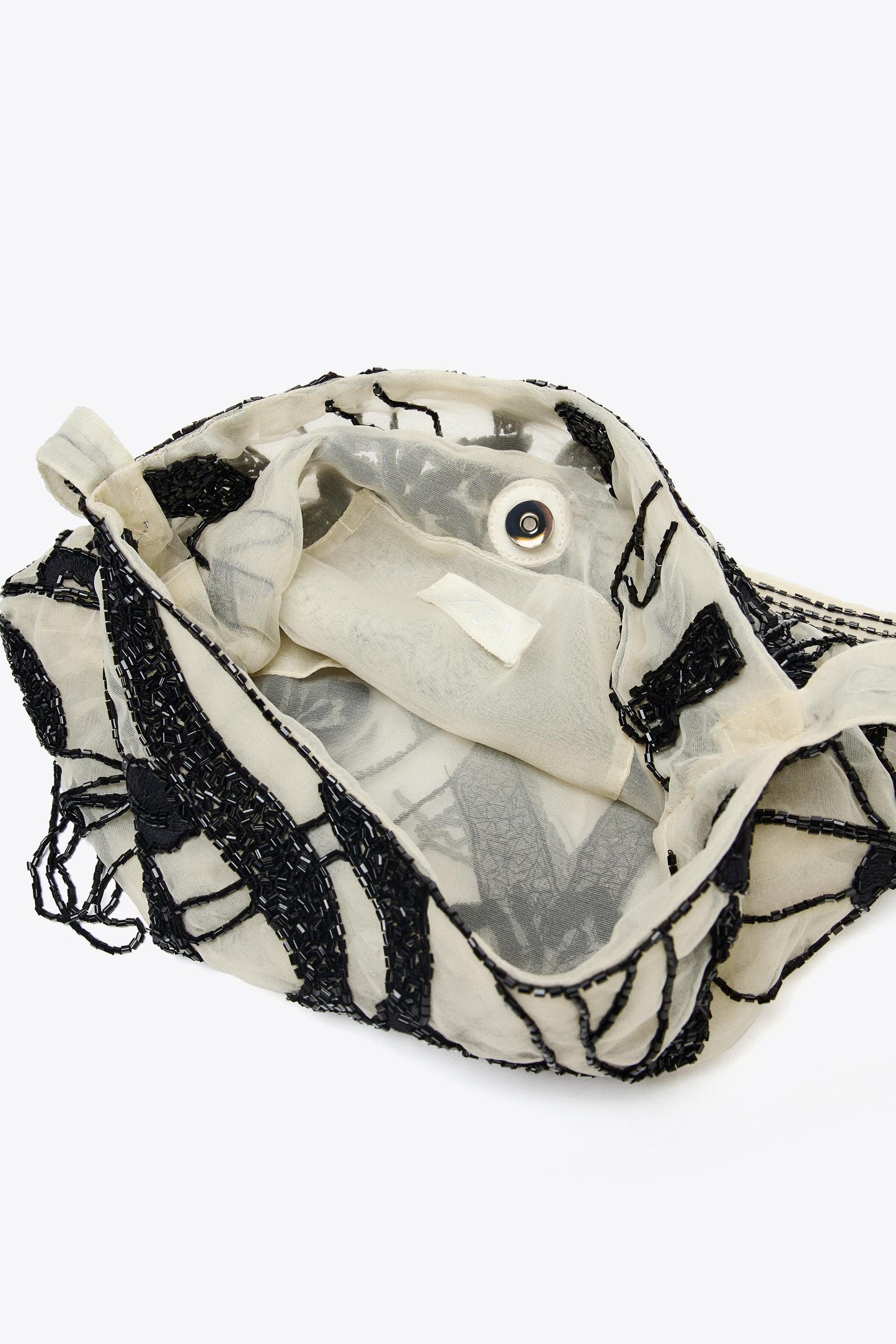 BEADED MESH BAG