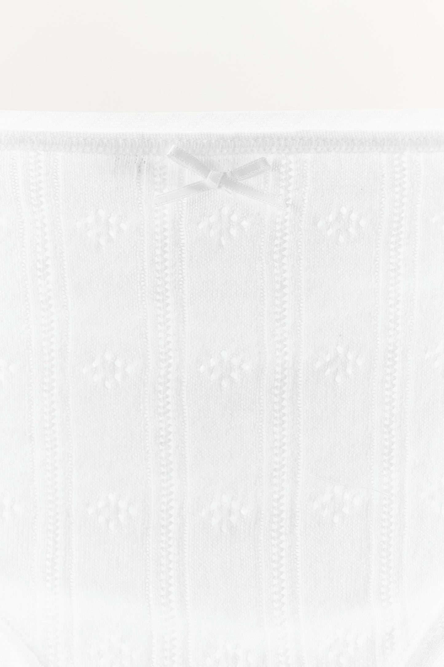 POINTELLE BOTTOMS WITH SATIN BOW