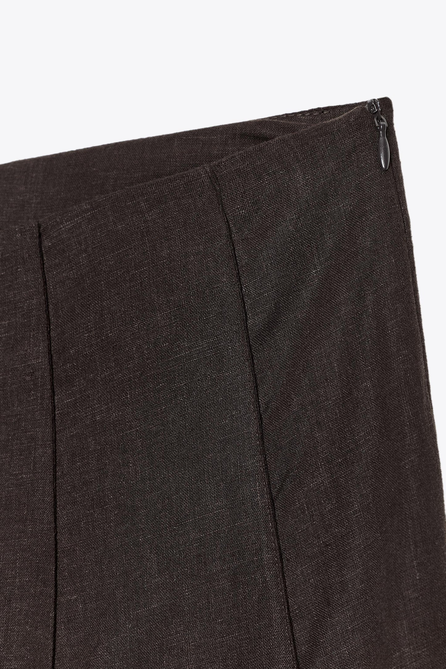 LINEN MIDI SKIRT