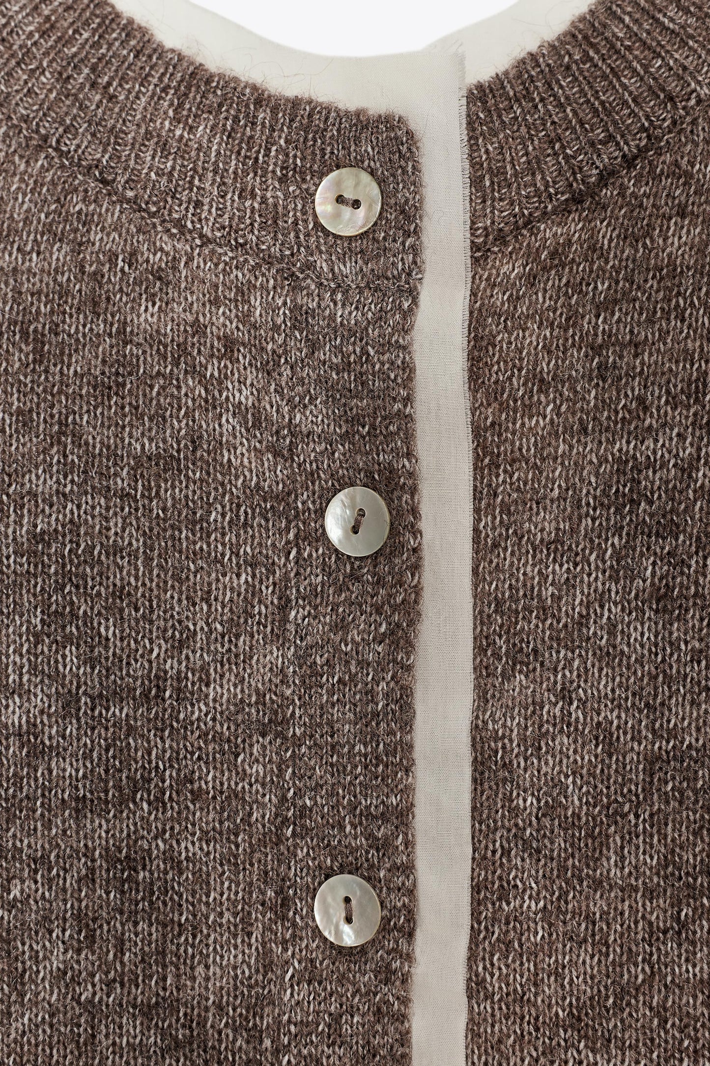 COMBINATION KNIT CARDIGAN