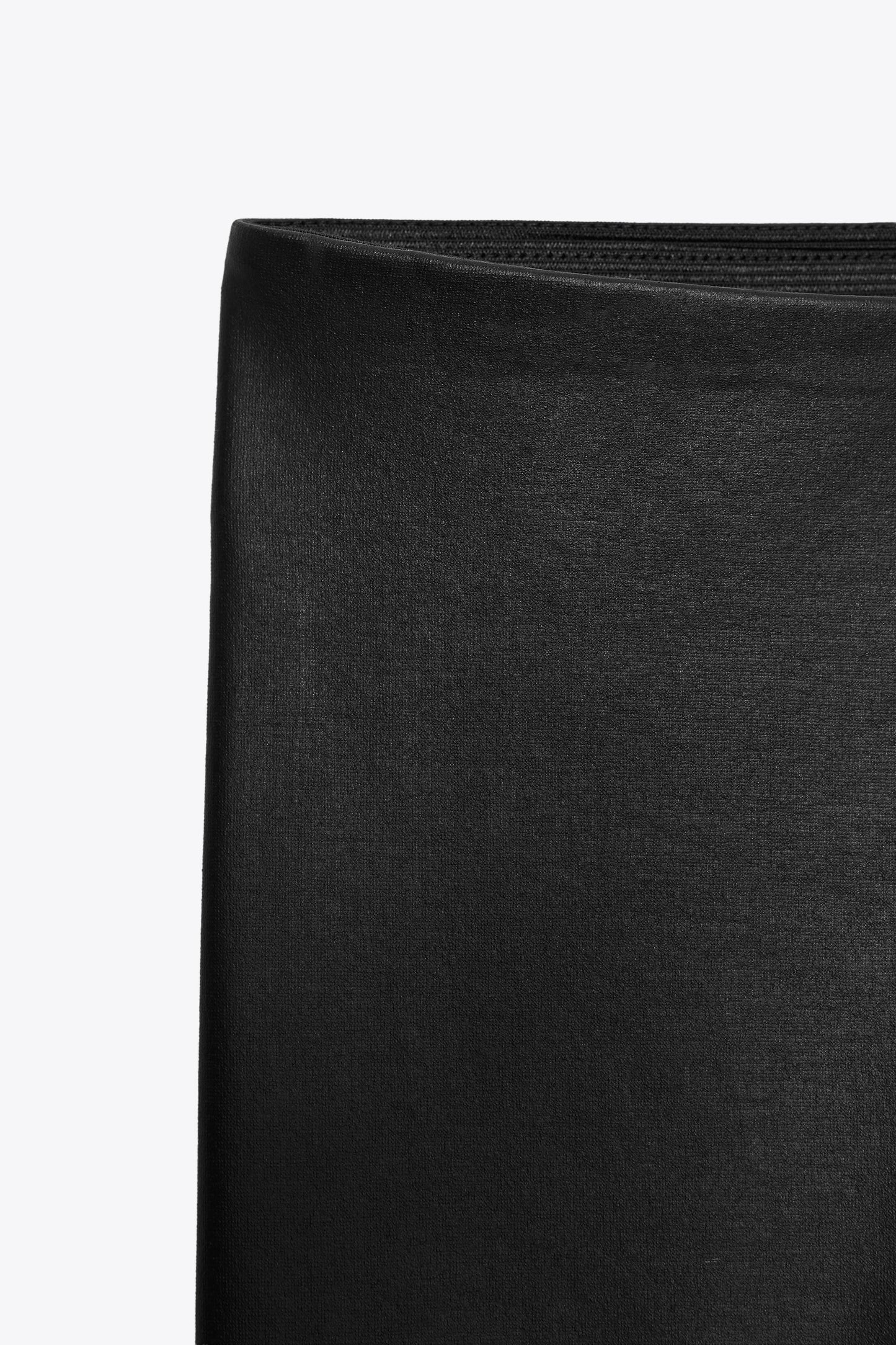 MID-RISE FAUX LEATHER EFFECT LEGGINGS
