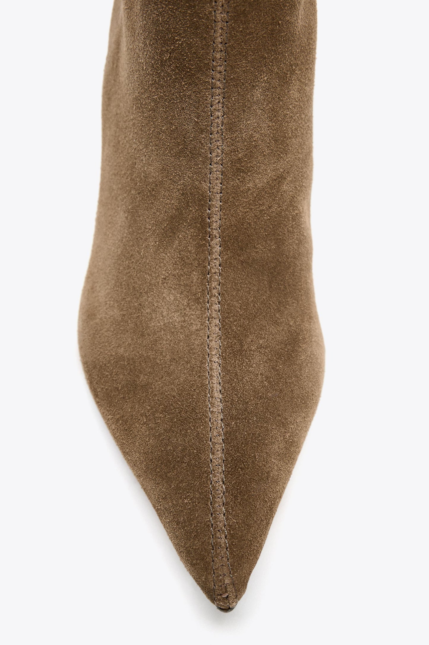 SPLIT LEATHER STILETTO HEEL BOOTS