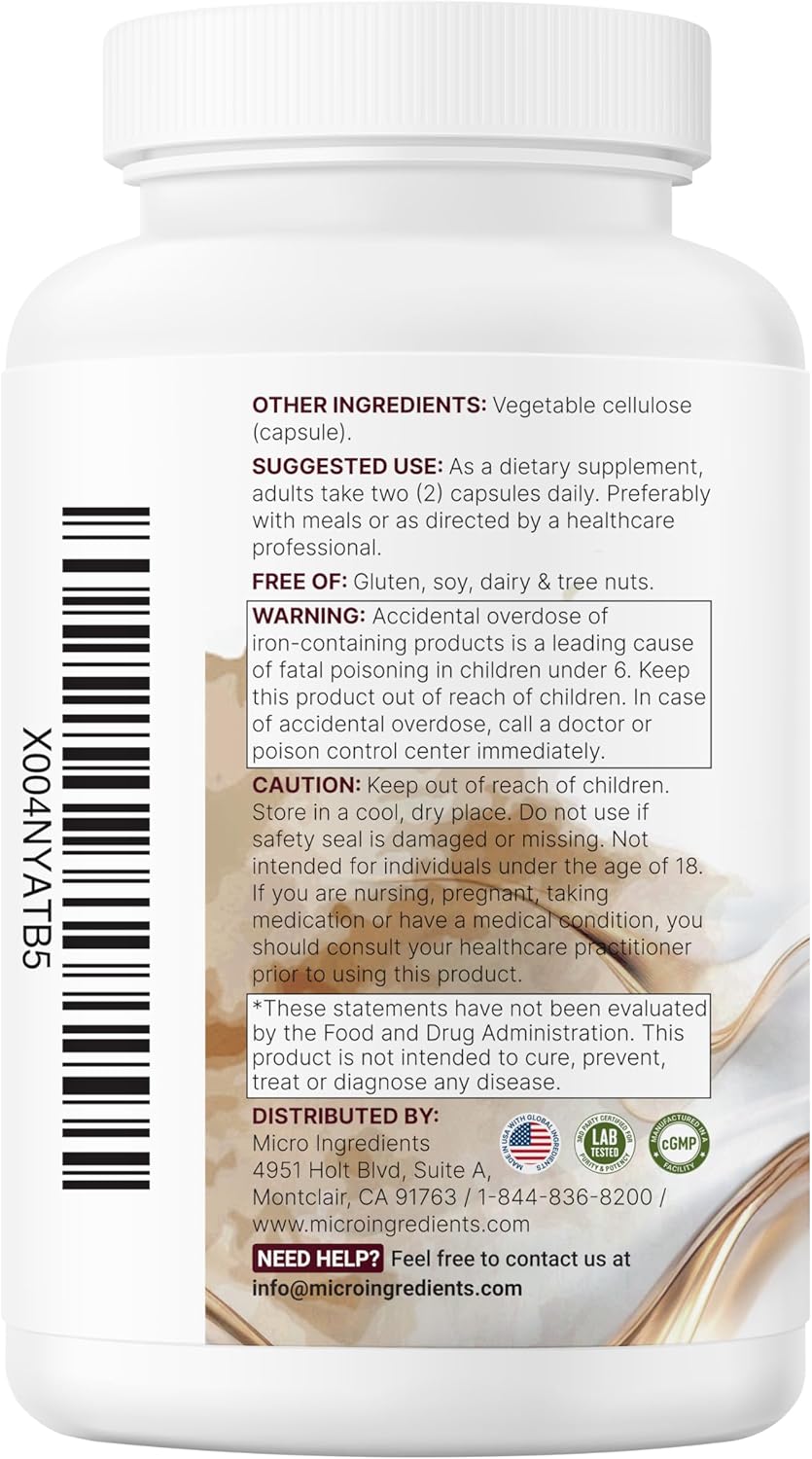Micro Ingredients Methylated Bariatric Multivitamin with 45mg Iron for Women & Men, 240 Veggie Capsules | 23-in-1 Essential Vitamins with D3, K2, Zinc & More| No Fillers, Non-GMO