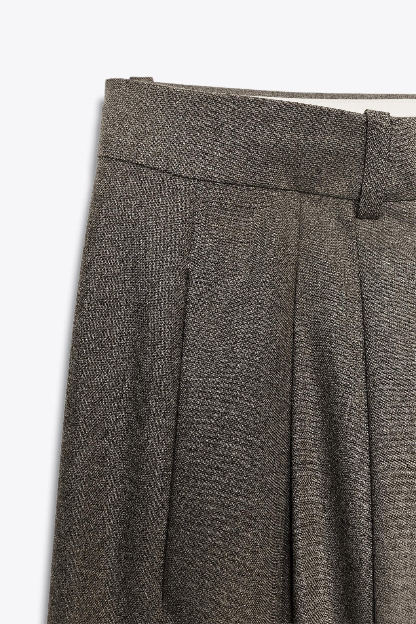 WIDE LEG PLEATED PANTS ZW COLLECTION