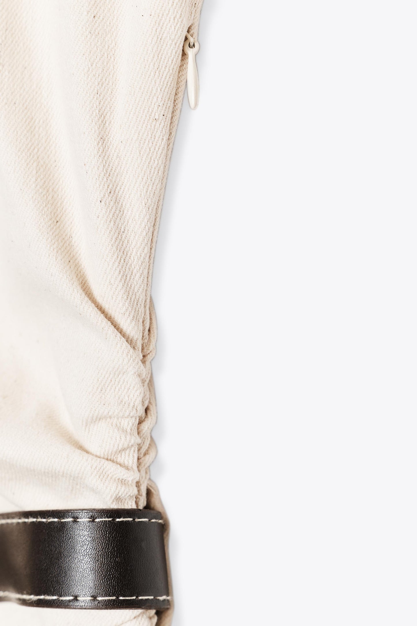BELTED BALLOON SLEEVE MIDI DRESS