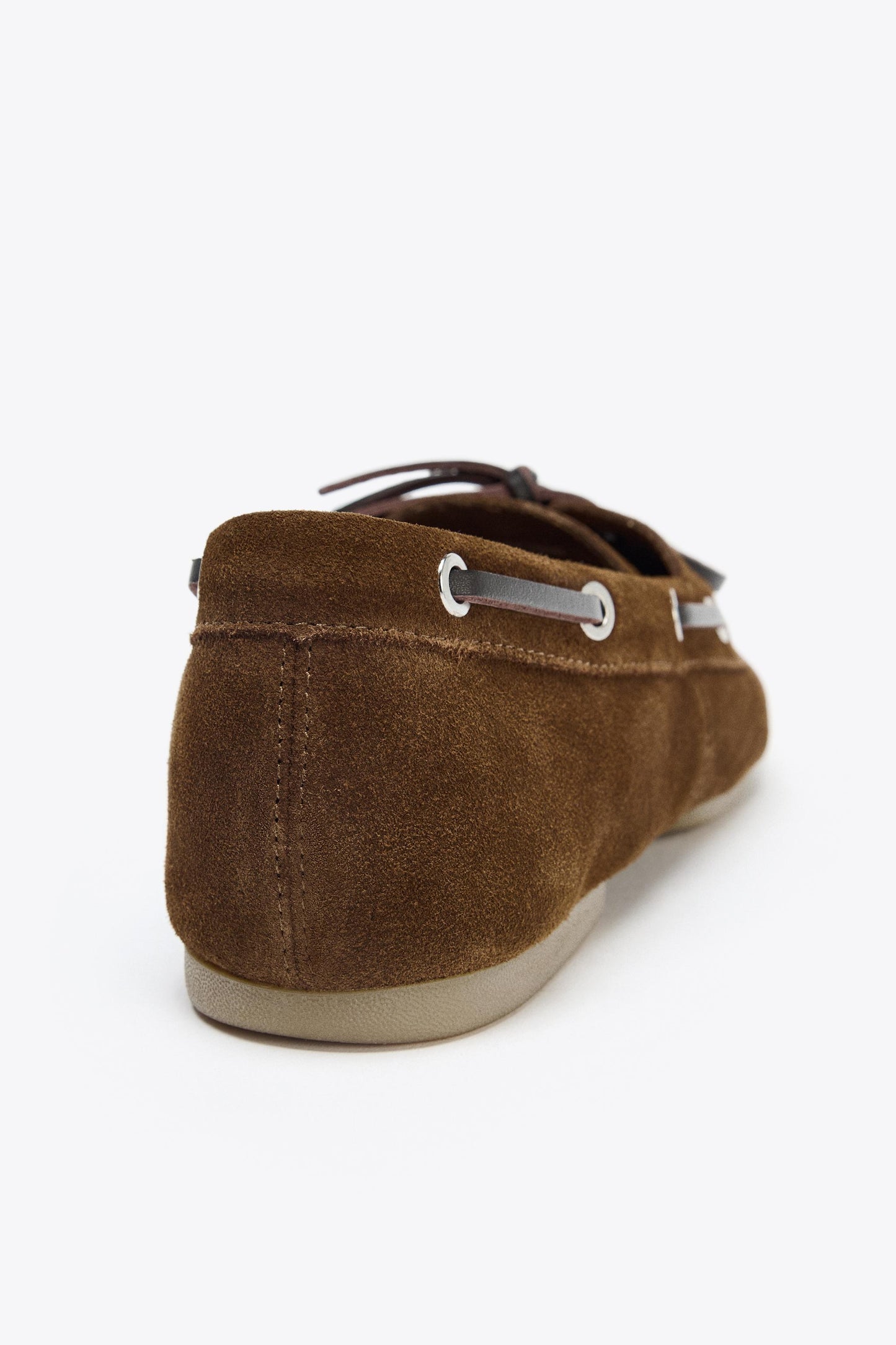SUEDE TOPSTITCHED LOAFERS