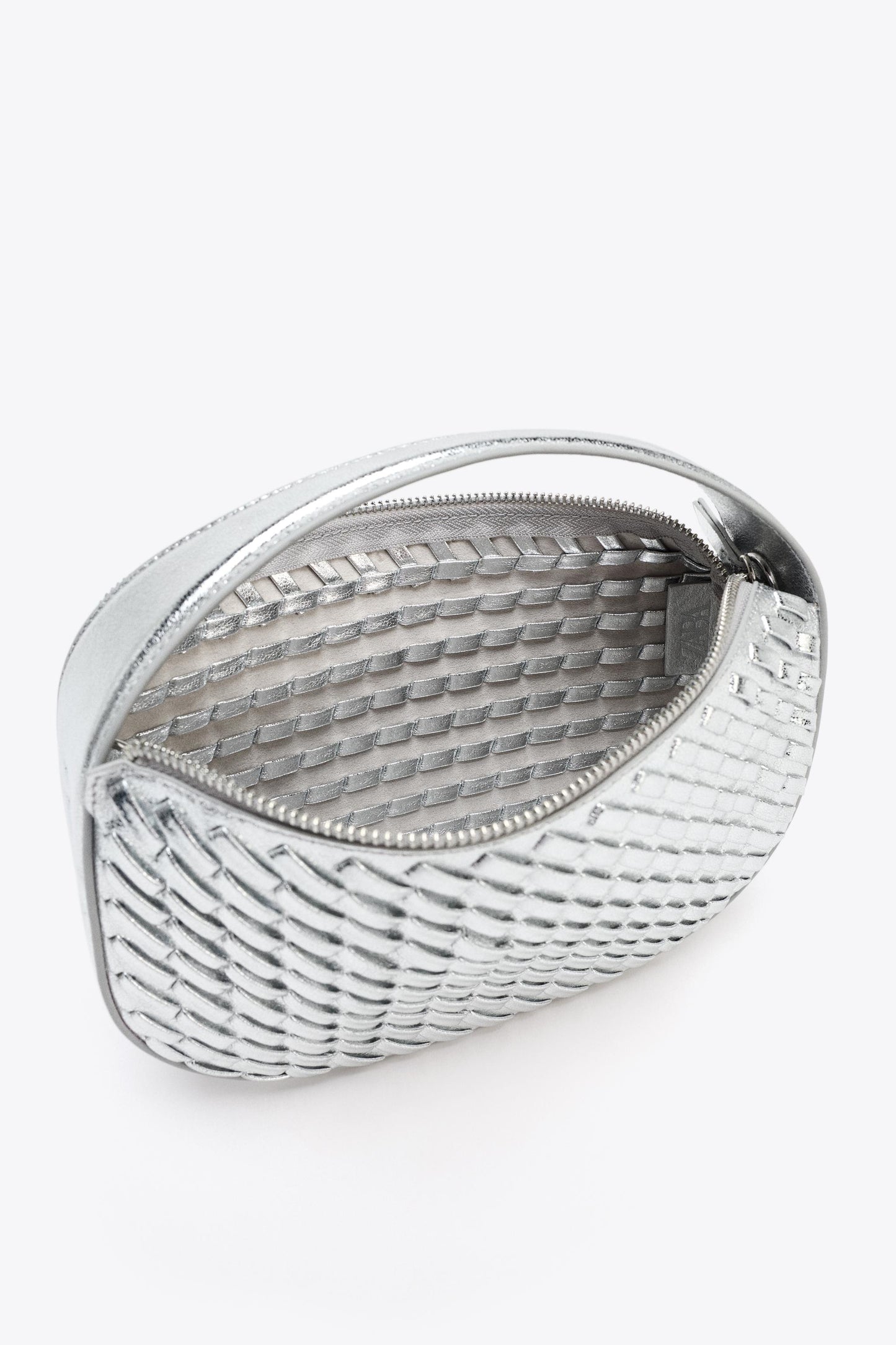 WOVEN EFFECT HANDBAG