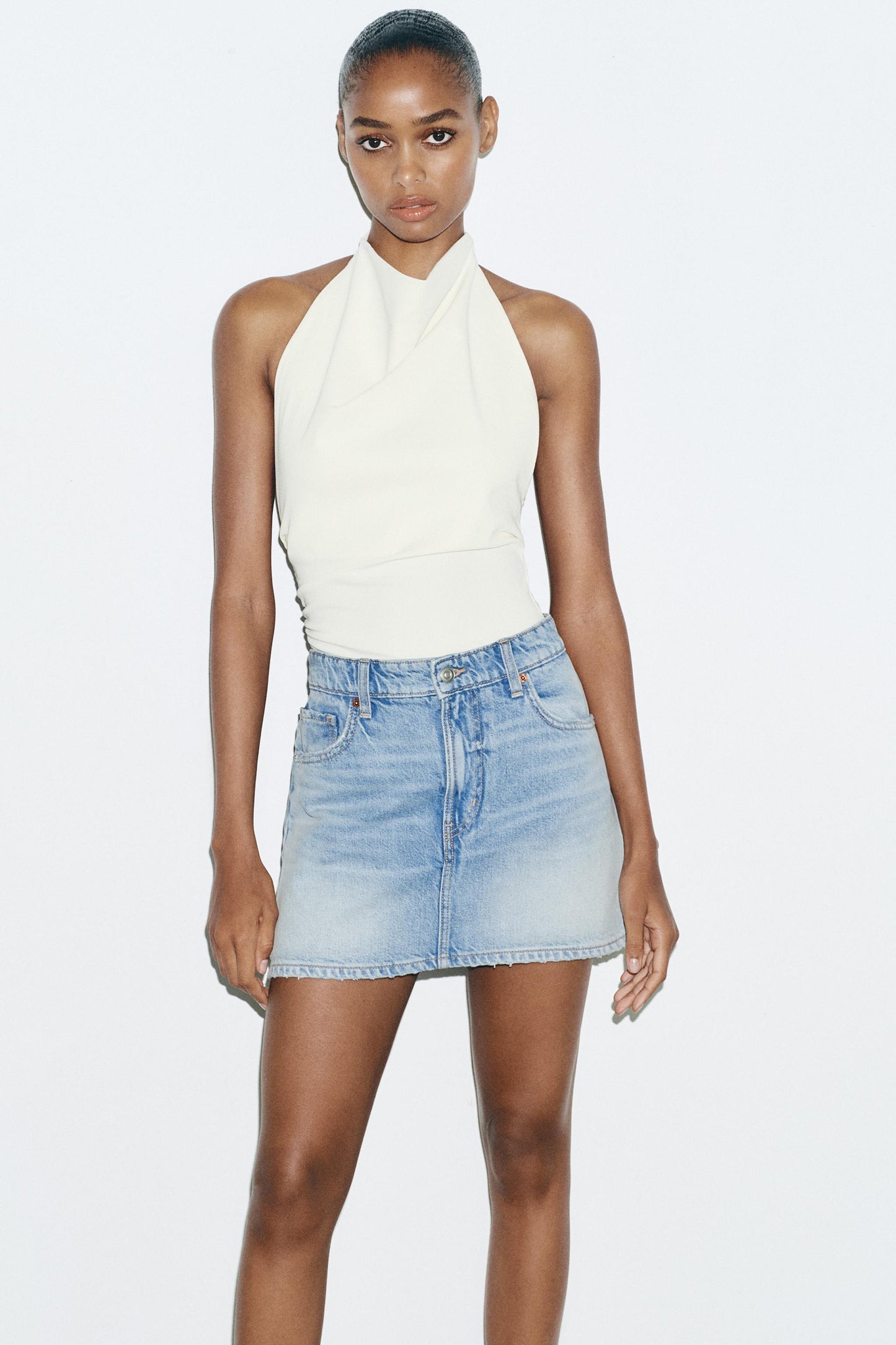 TRF DENIM SKORT