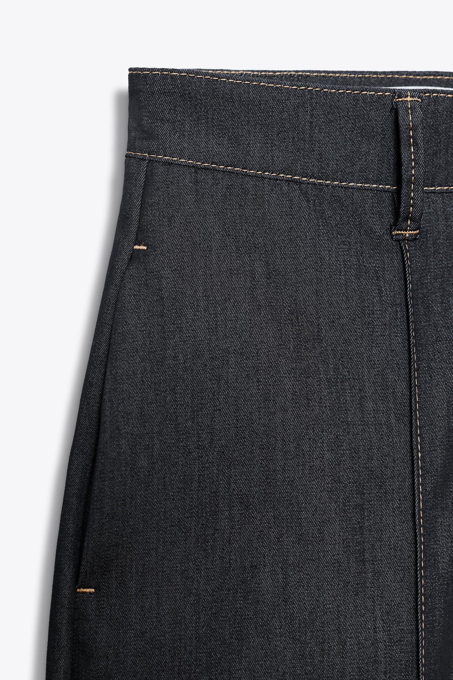CREASED STRAIGHT LEG PANTS