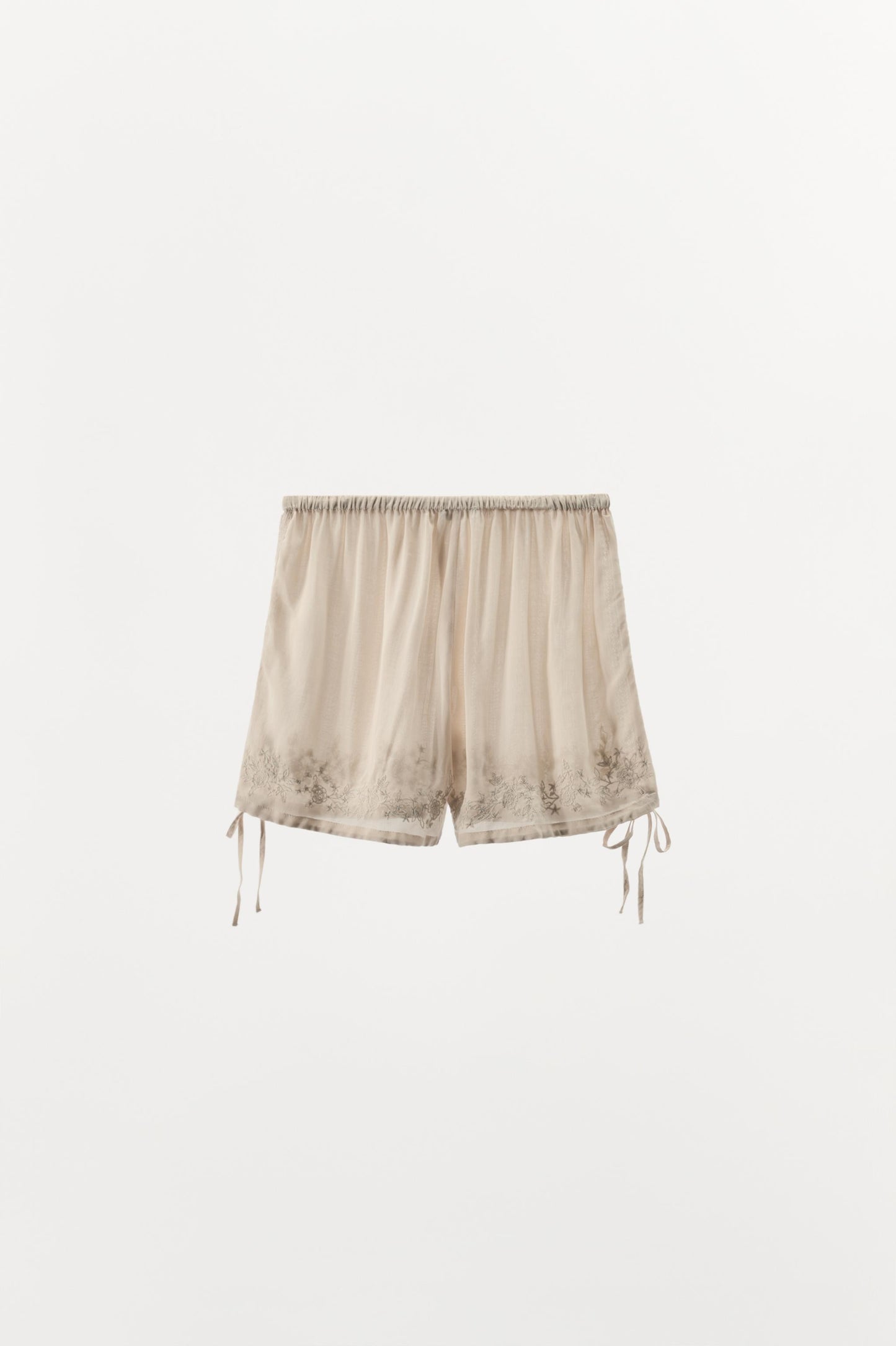 EMBROIDERED BEADED SHORTS