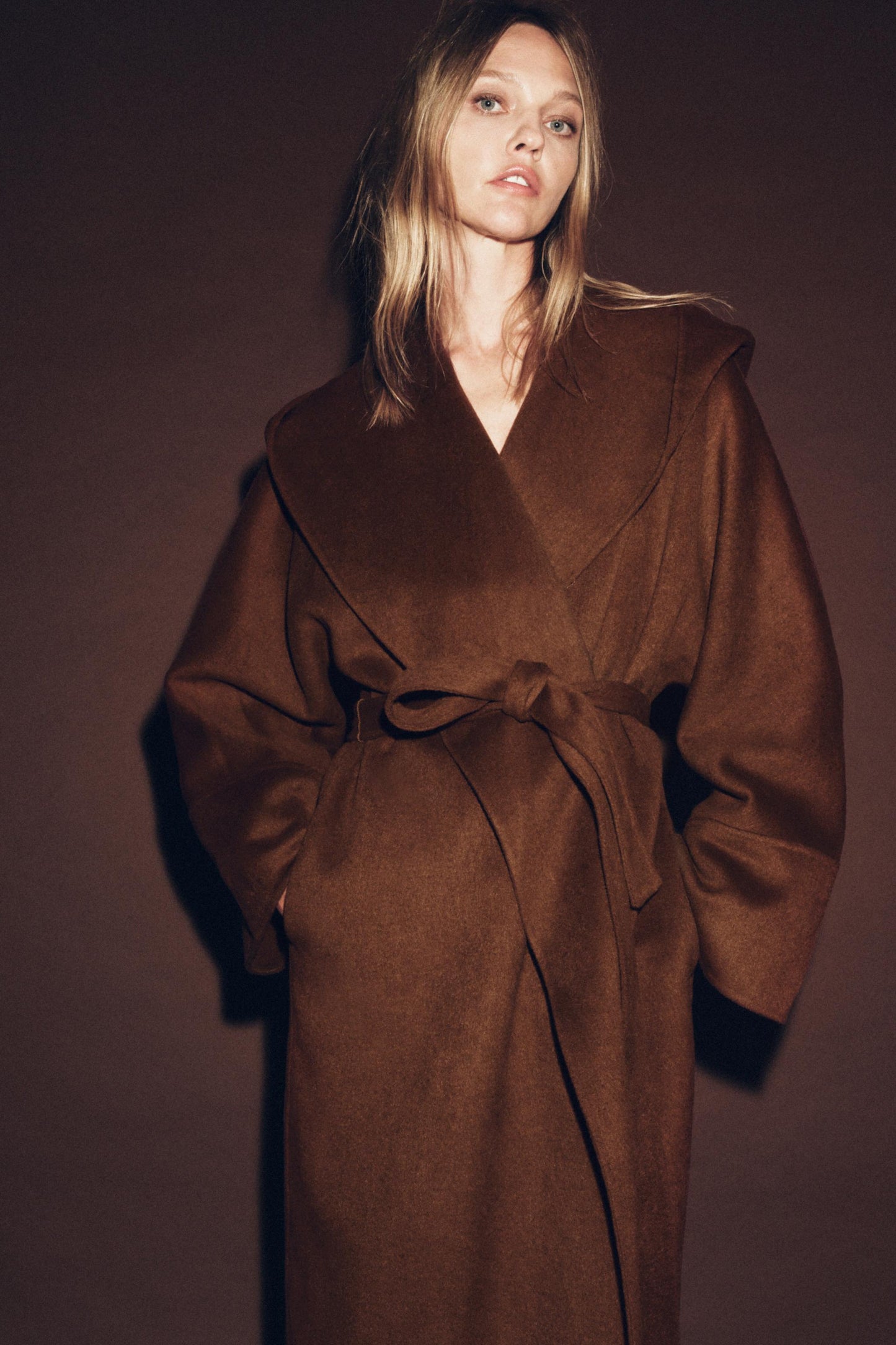 ZW COLLECTION LIMITED EDITION LONG BELTED WOOL COAT