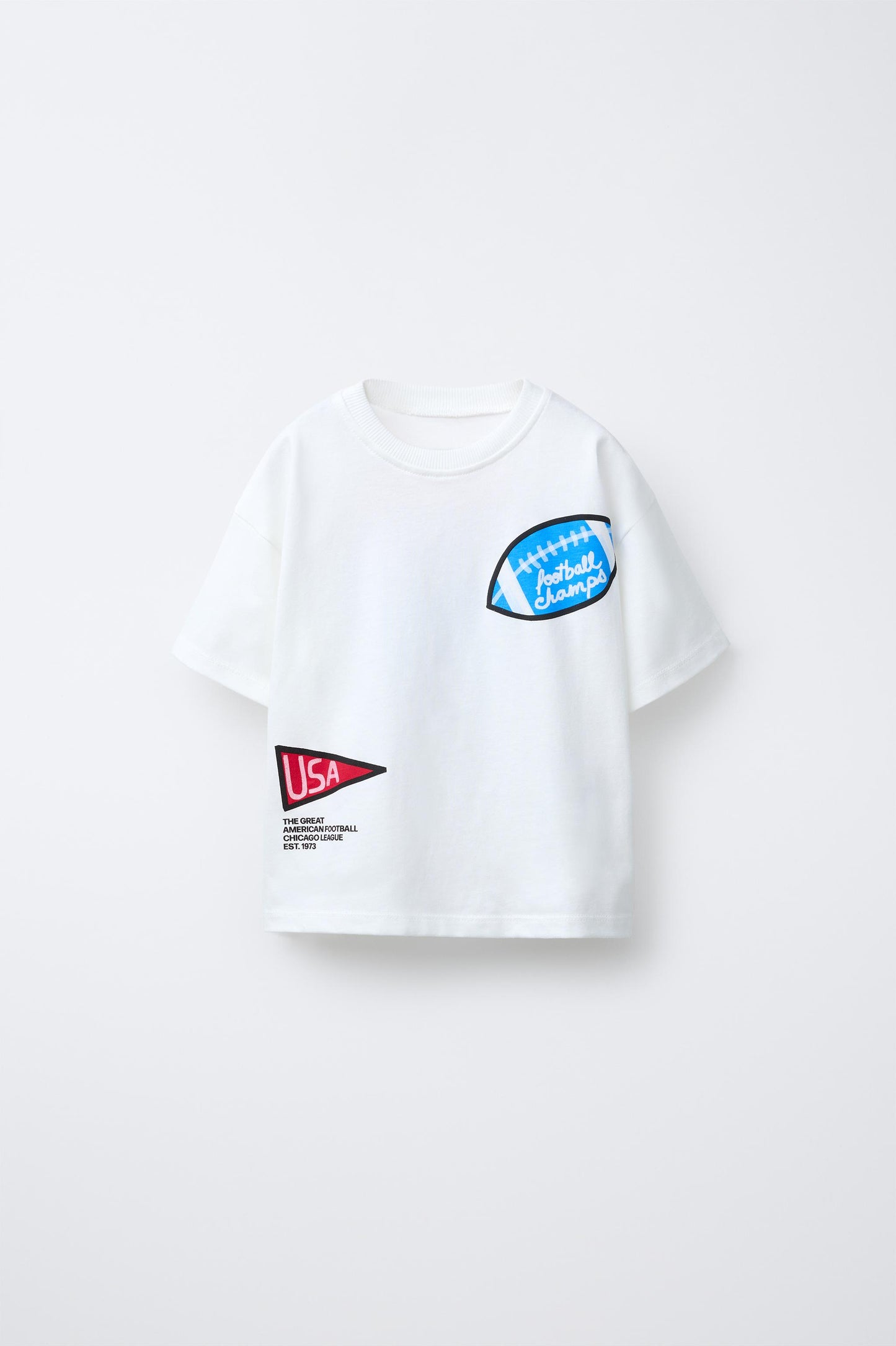 FOOTBALL PRINT T-SHIRT