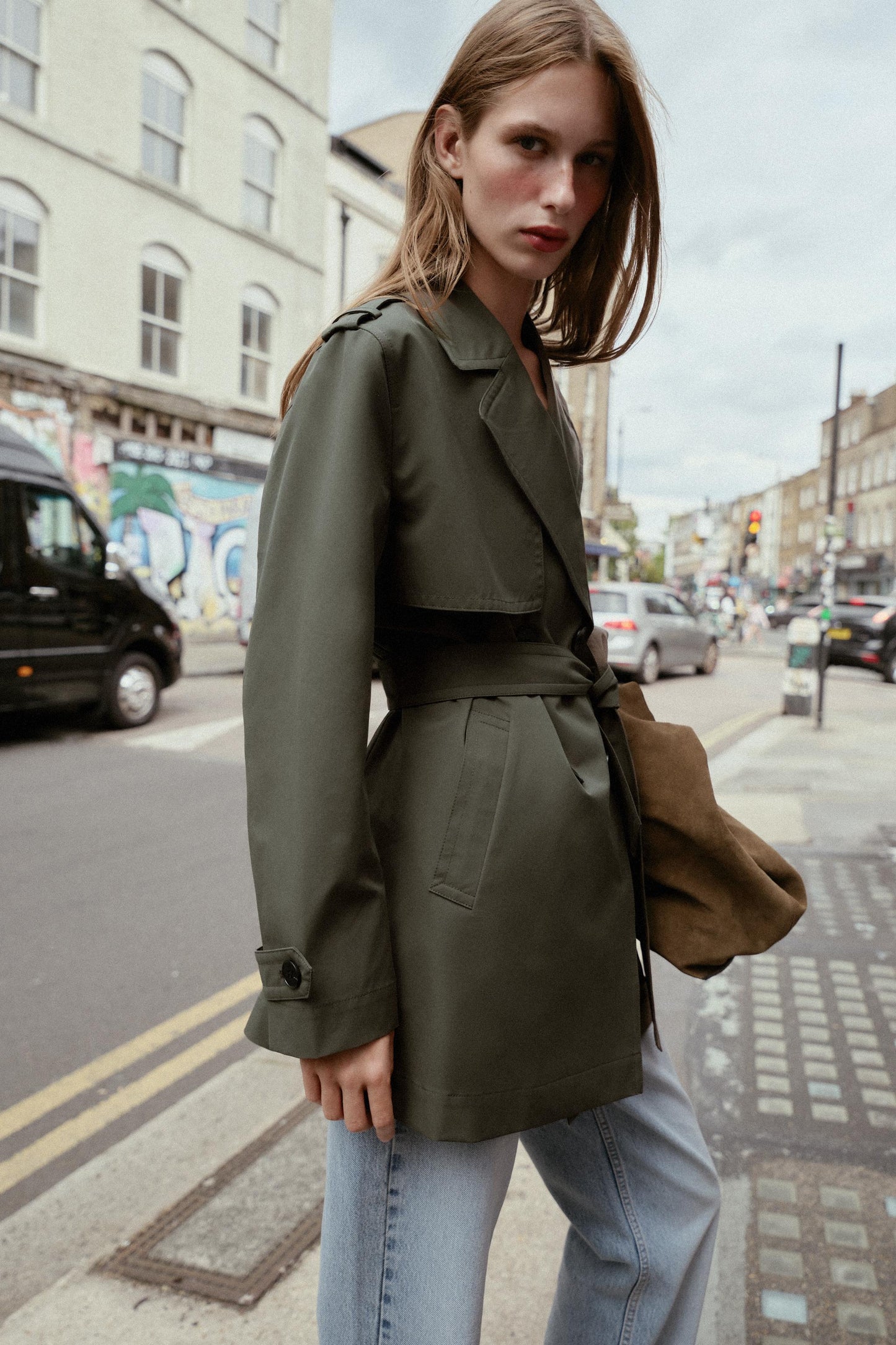 WATER REPELLENT WINDPROOF DOUBLE-BREASTED TRENCH COAT