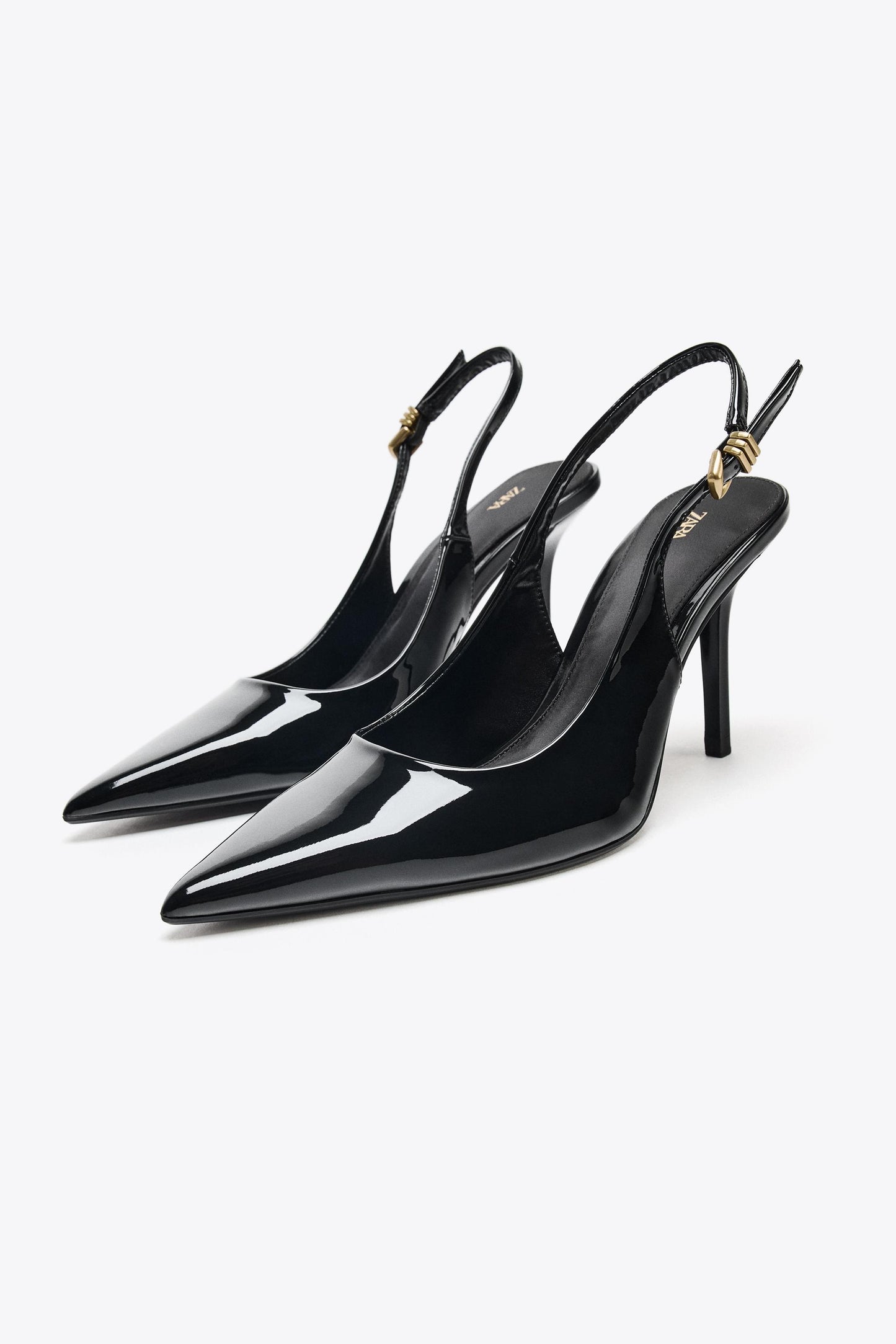 METAL BUCKLE HEELS