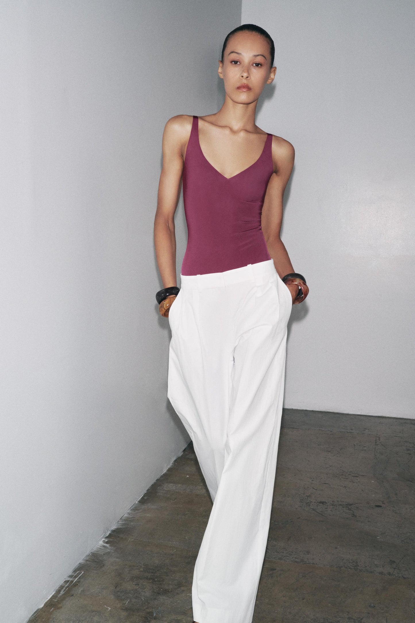 POLYAMIDE STRAPPY BODYSUIT