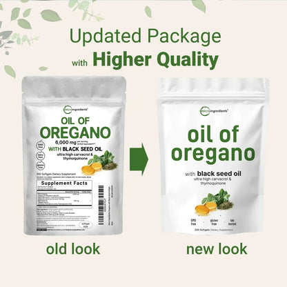 Oregano Oil & Black Seed Oil Softgels - 2-in-1 Foundational Wellness-Shop