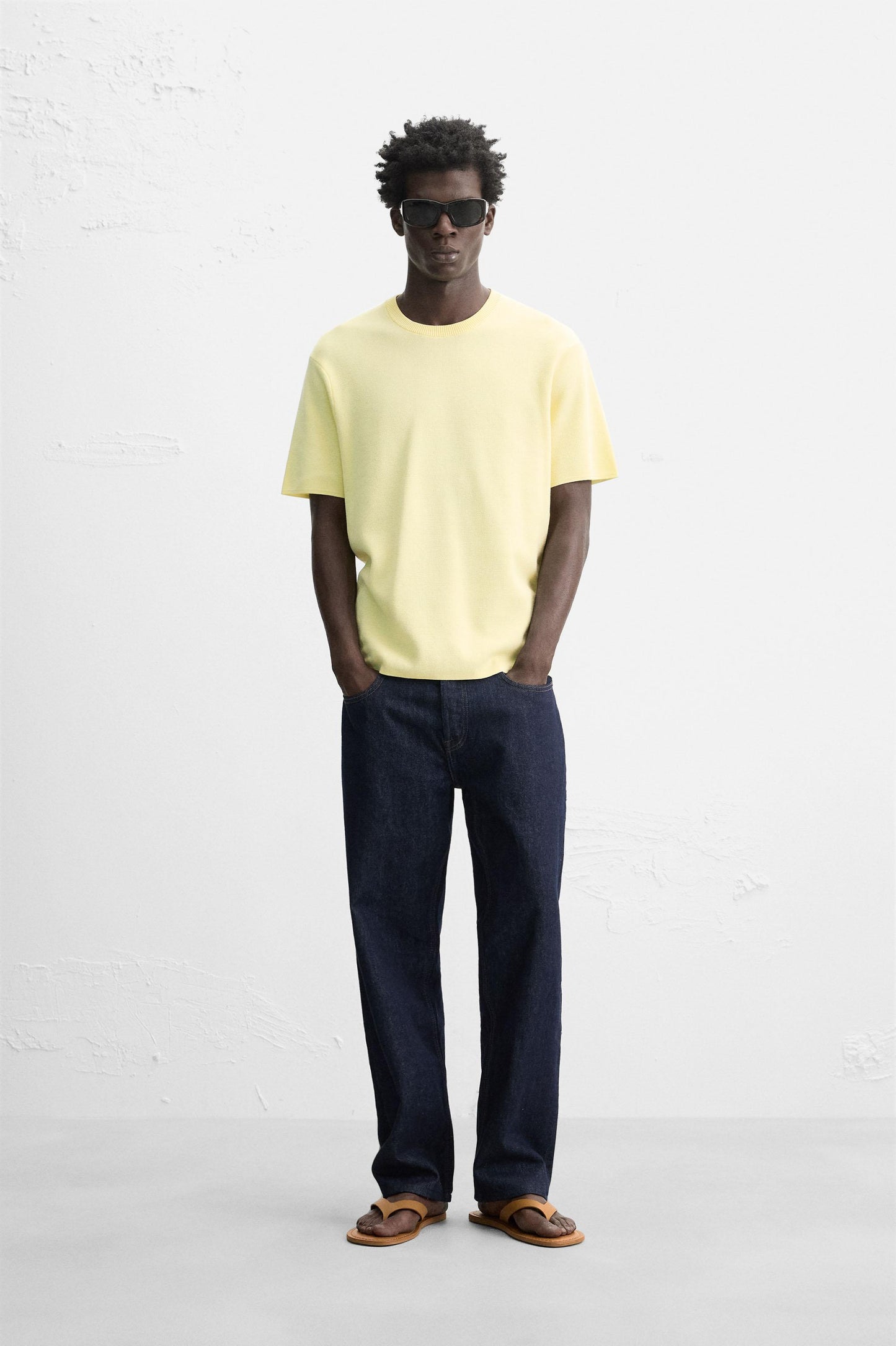 RELAXED FIT KNIT T-SHIRT