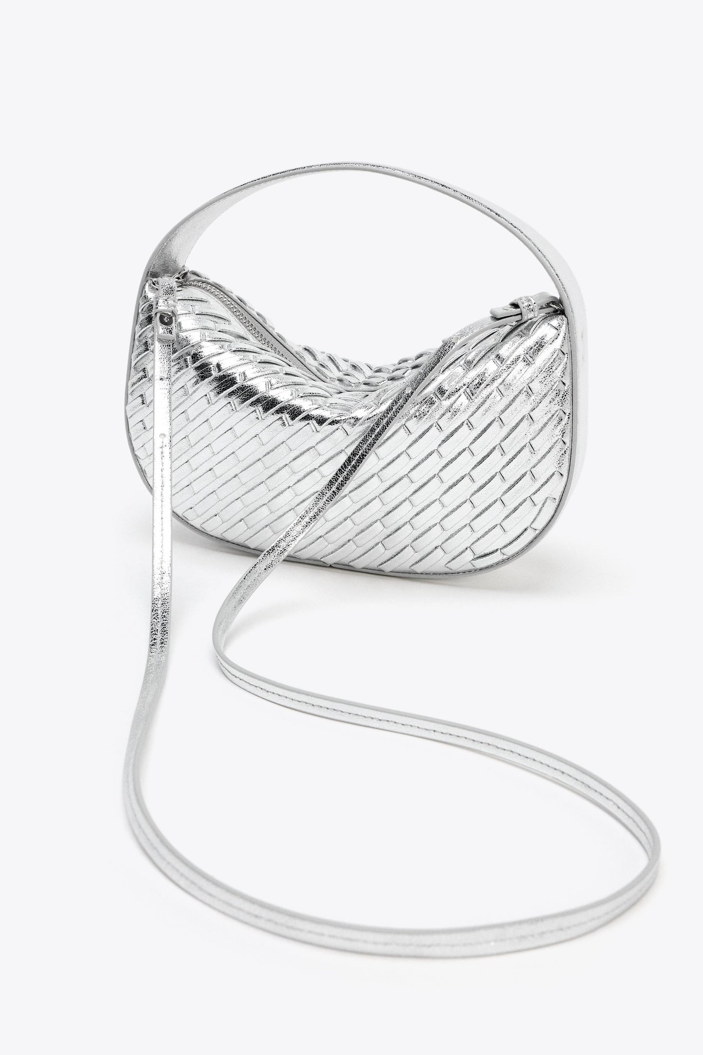 WOVEN EFFECT HANDBAG