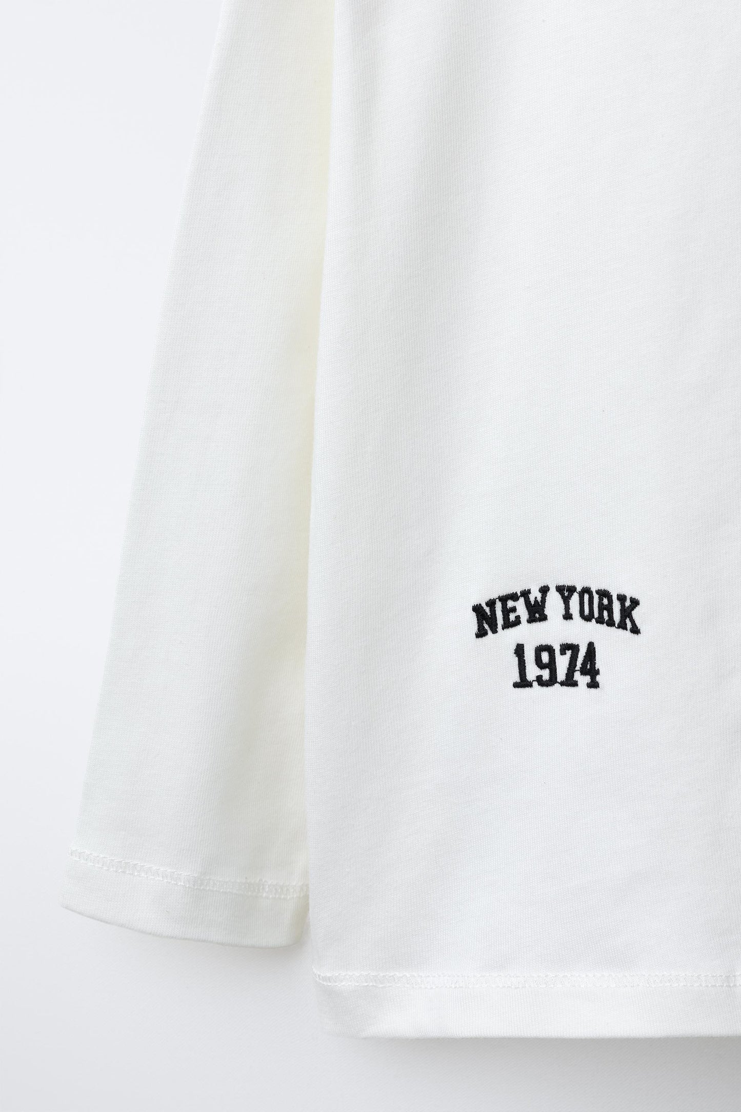 BEAR TEXT EMBROIDERED T-SHIRT