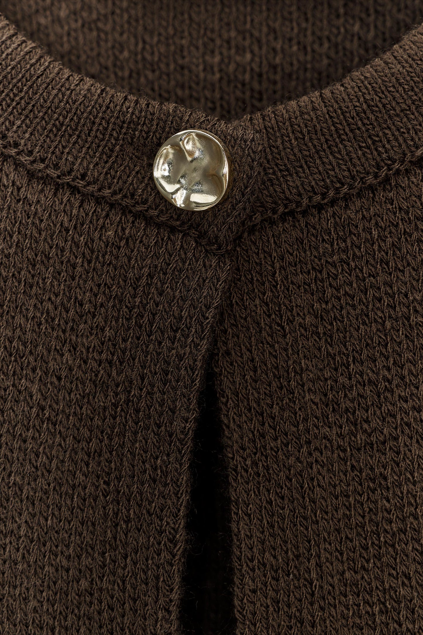 FRINGED BUTTON KNIT CARDIGAN