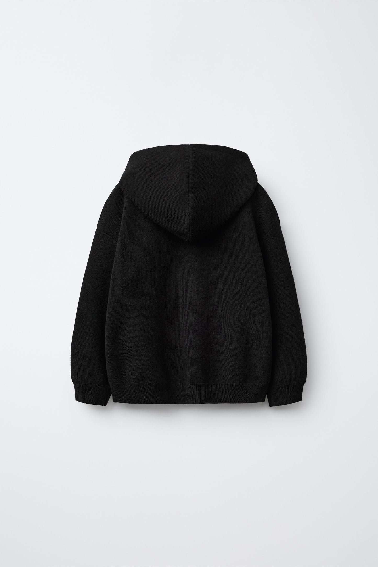 KNIT HOODED SWEATSHIRT
