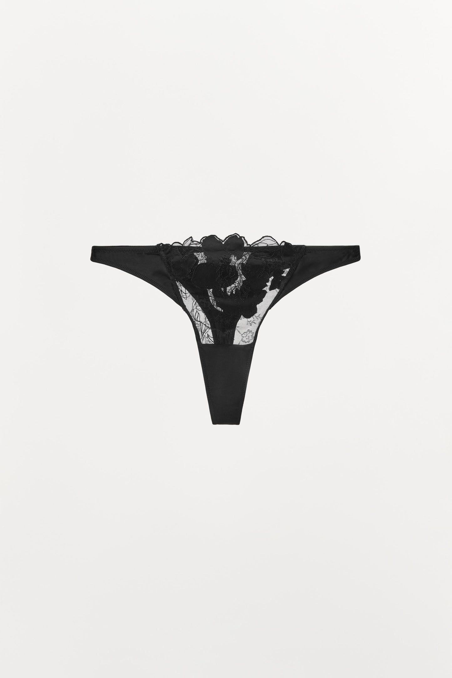 FLORAL LACE THONG
