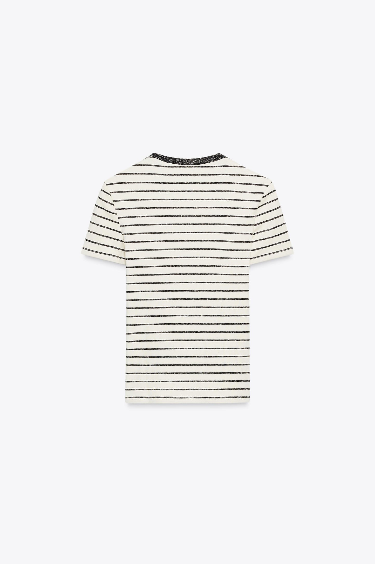 METALLIC THREAD KNIT T-SHIRT