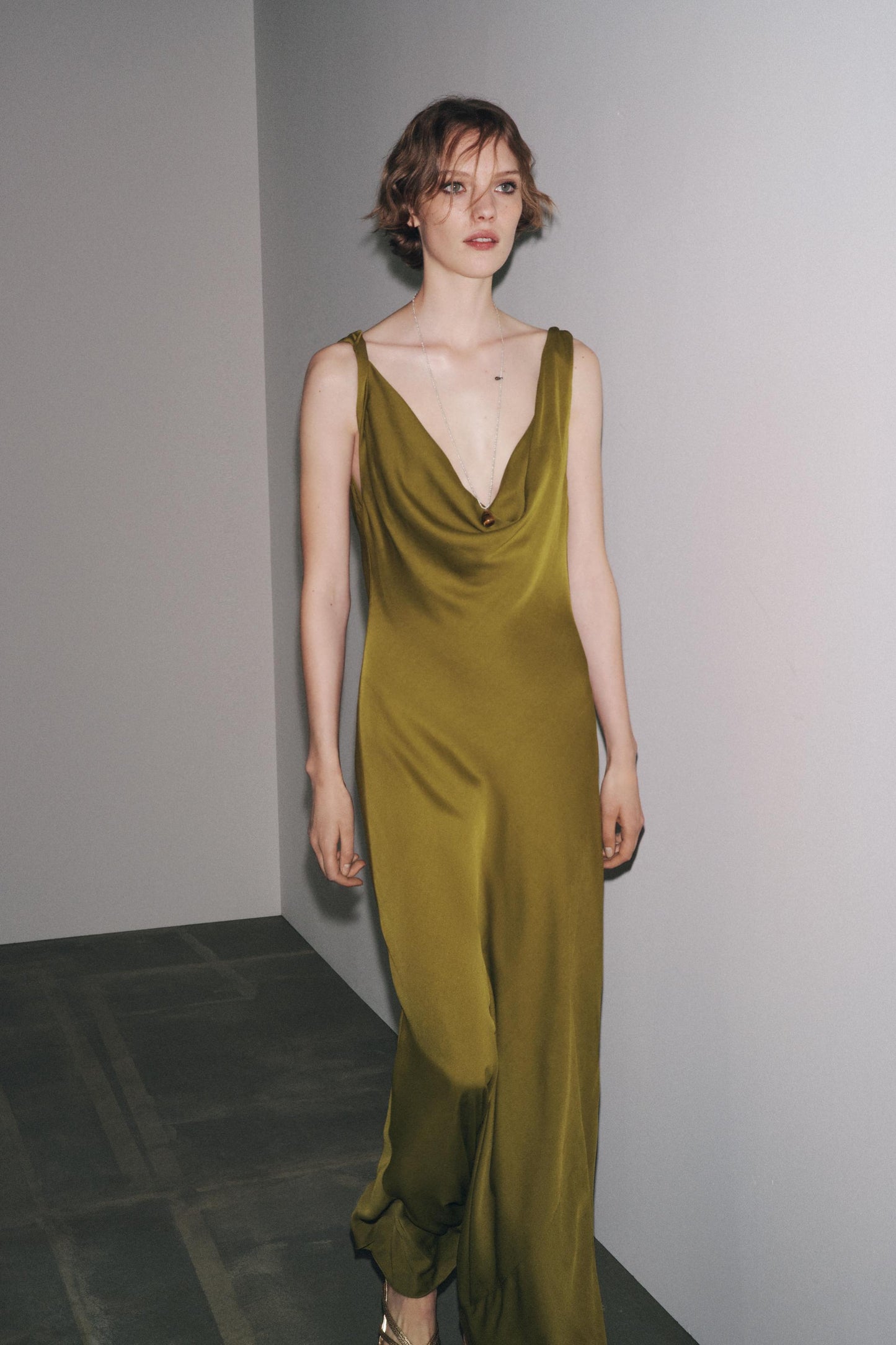 ZW COLLECTION SATIN LONG DRESS