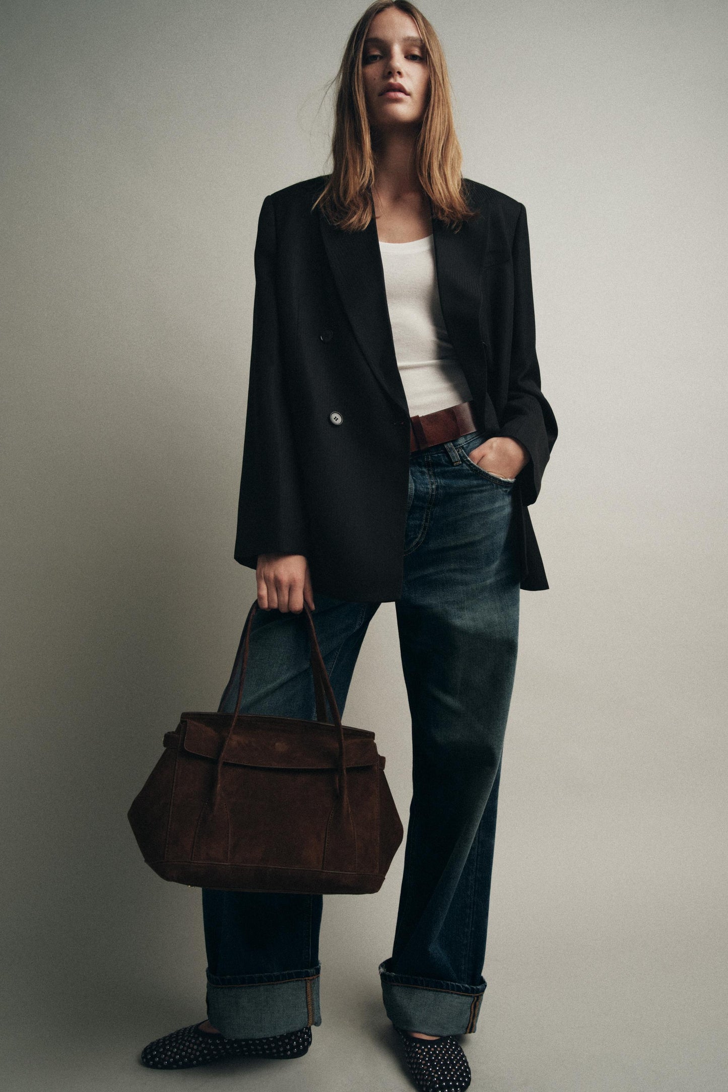 LEATHER CITY BAG