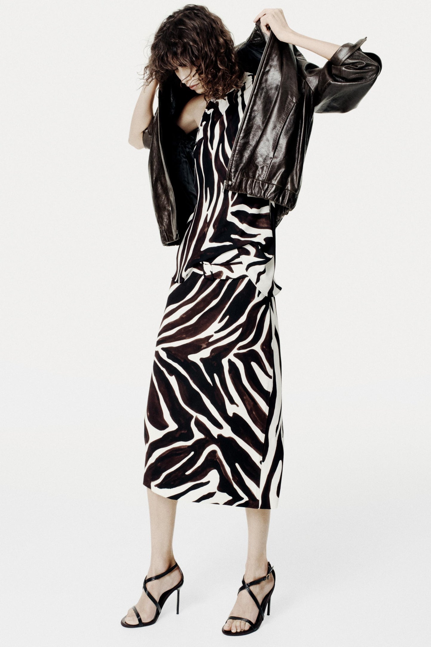 ANIMAL PRINT PENCIL SKIRT ZW COLLECTION