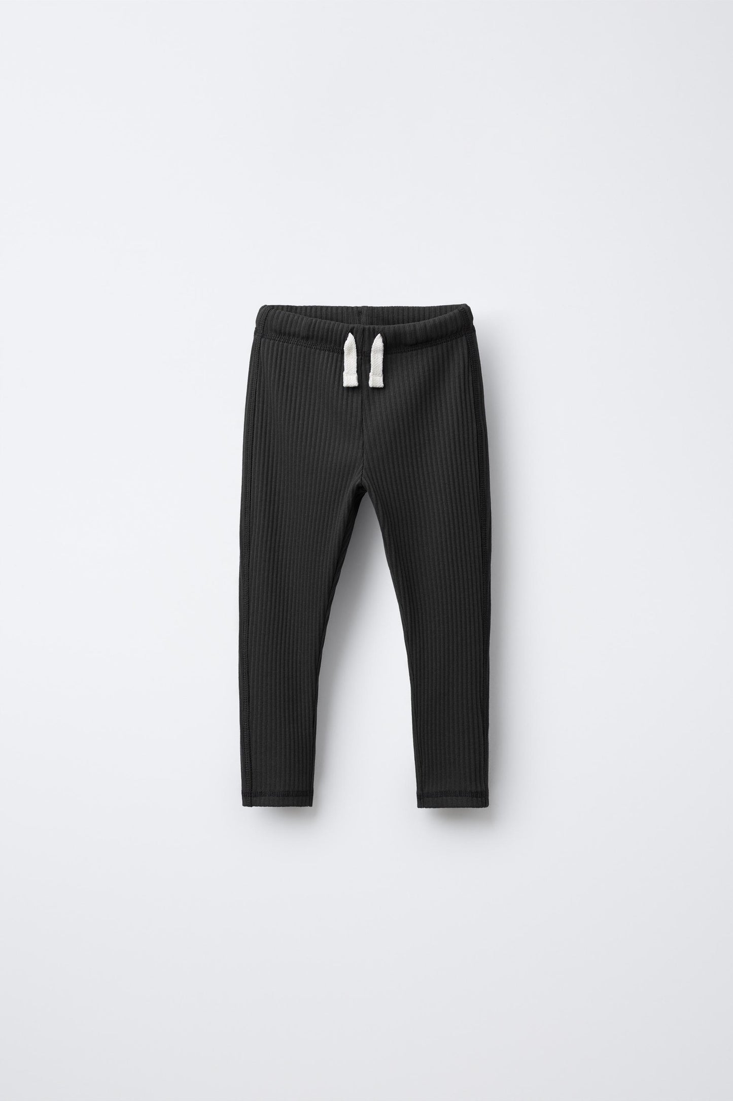 RIBBED LEGGINGS WITH LABEL