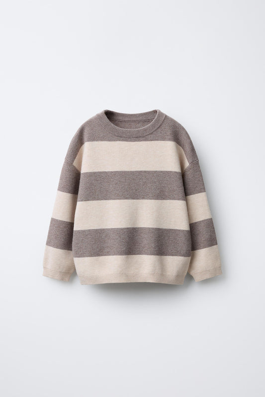 STRIPED KNIT SWEATER