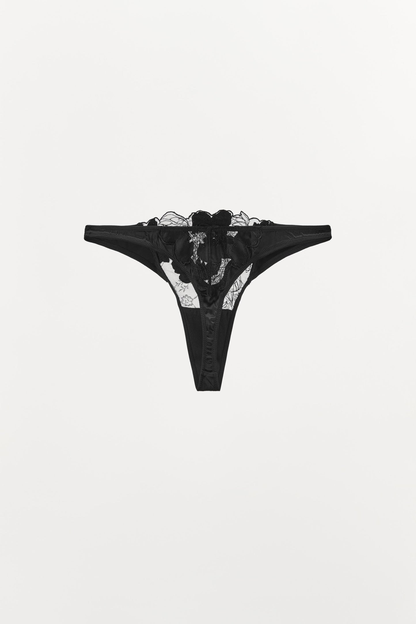 FLORAL LACE THONG