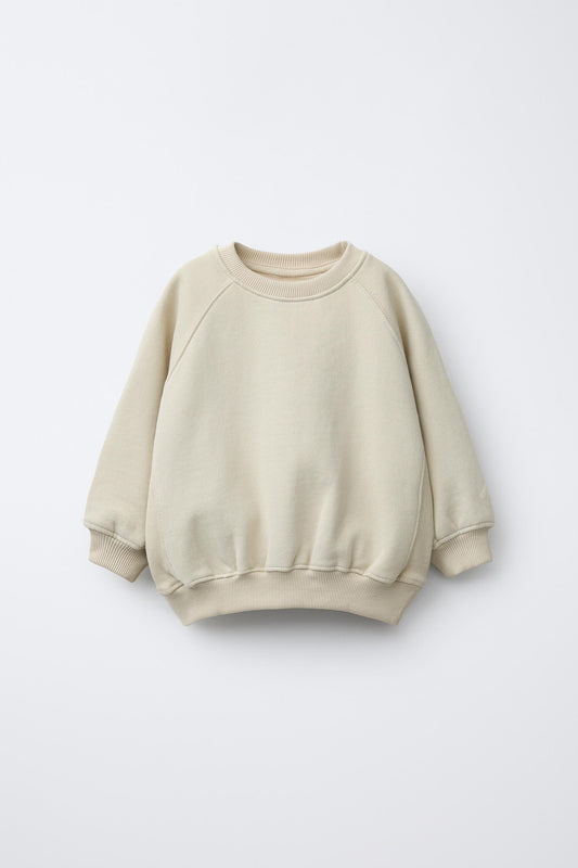 FLOCKED LOGO SWEATSHIRT