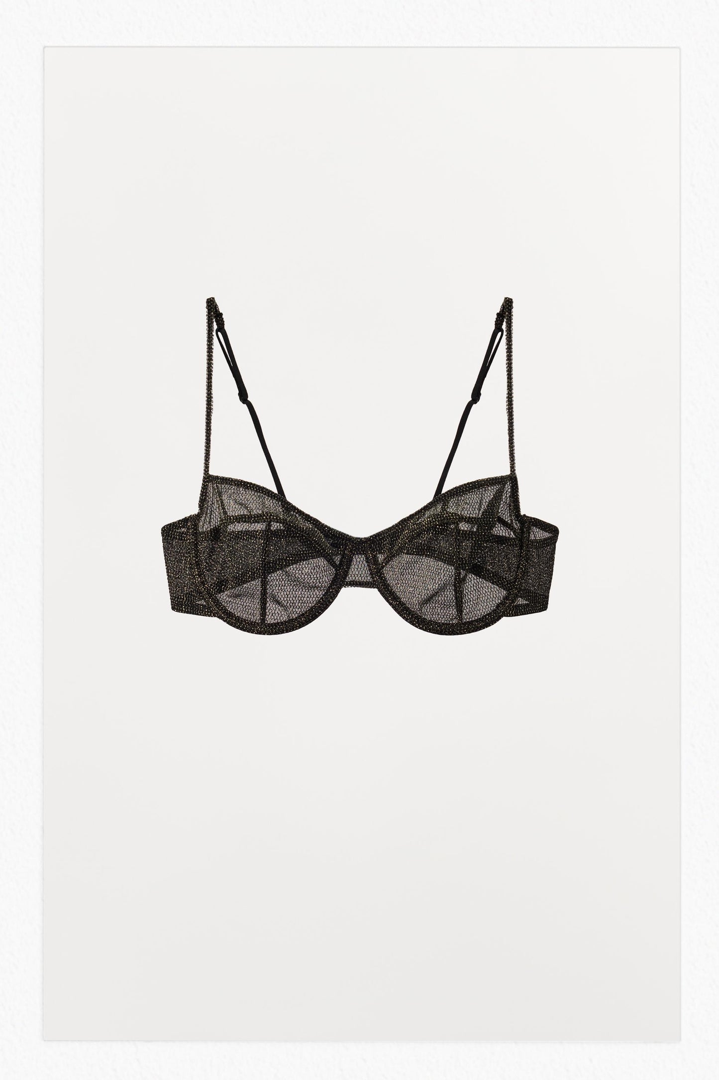 METALLIC THREAD UNDERWIRE BRA
