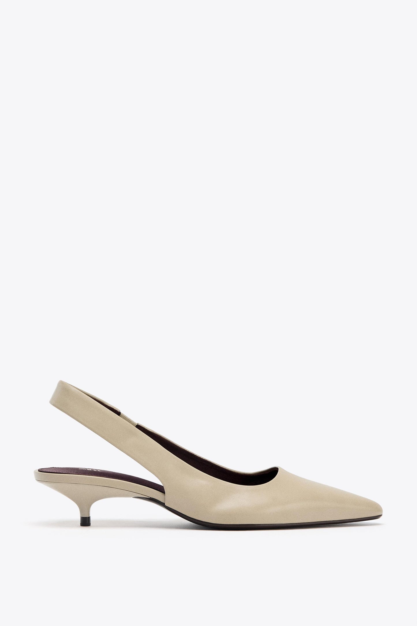 KITTEN HEEL SLINGBACK SHOES