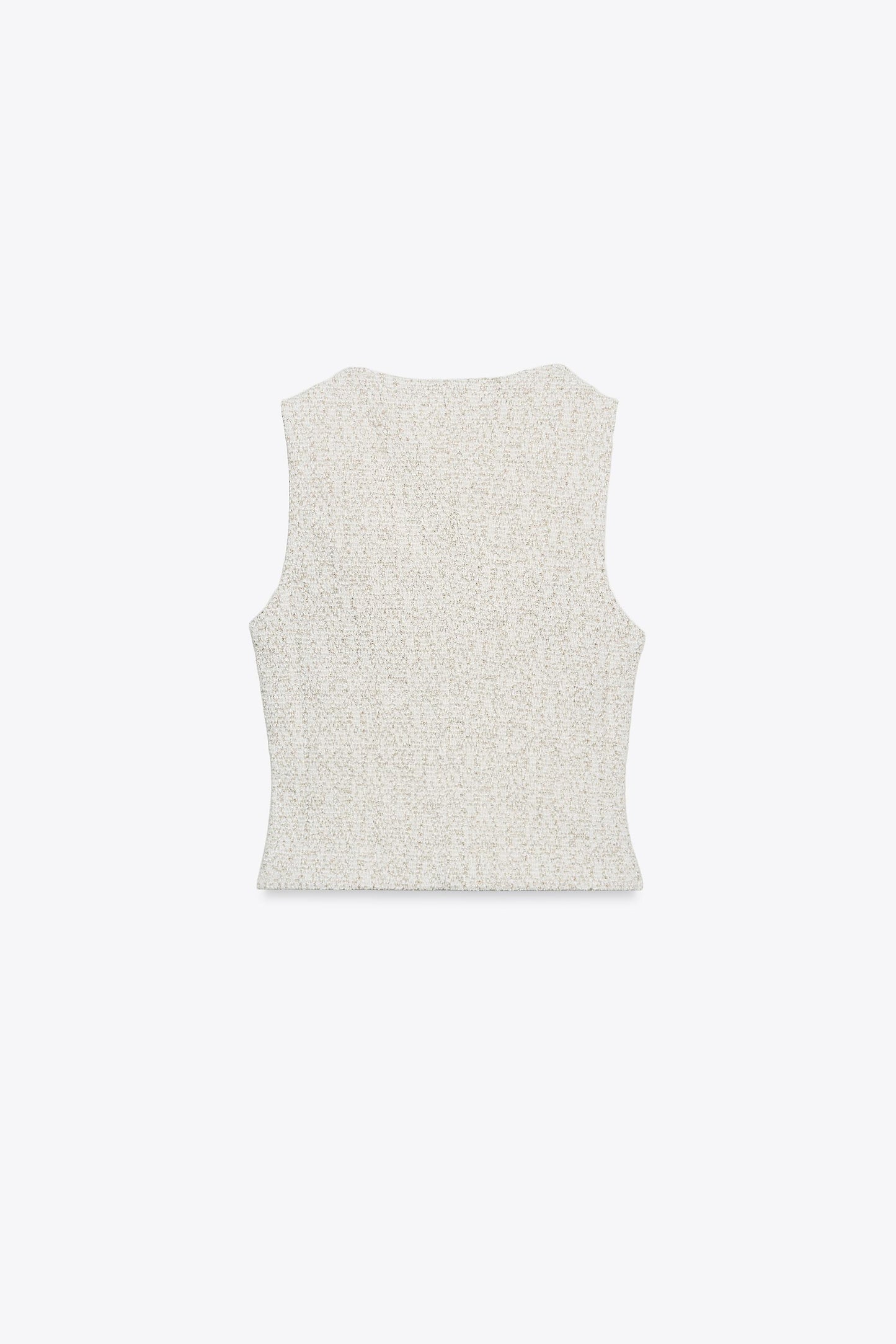 TEXTURED BUTTON VEST