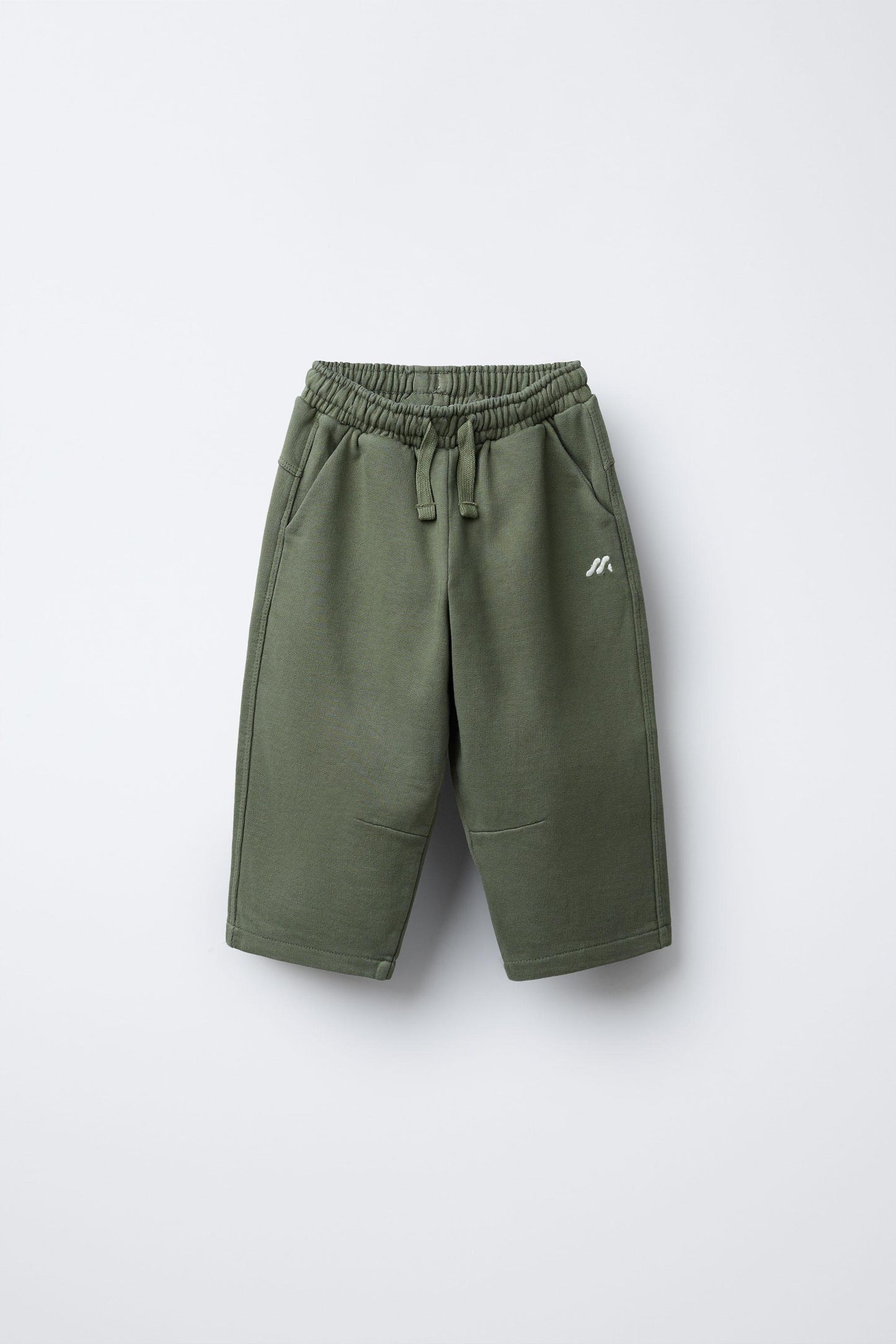 STRAIGHT LOGO PLUSH PANTS