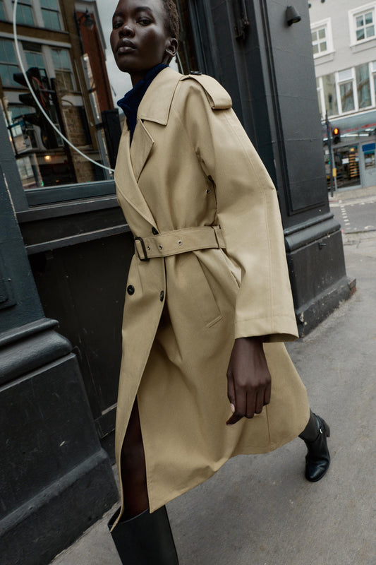 BELTED TOPCOAT
