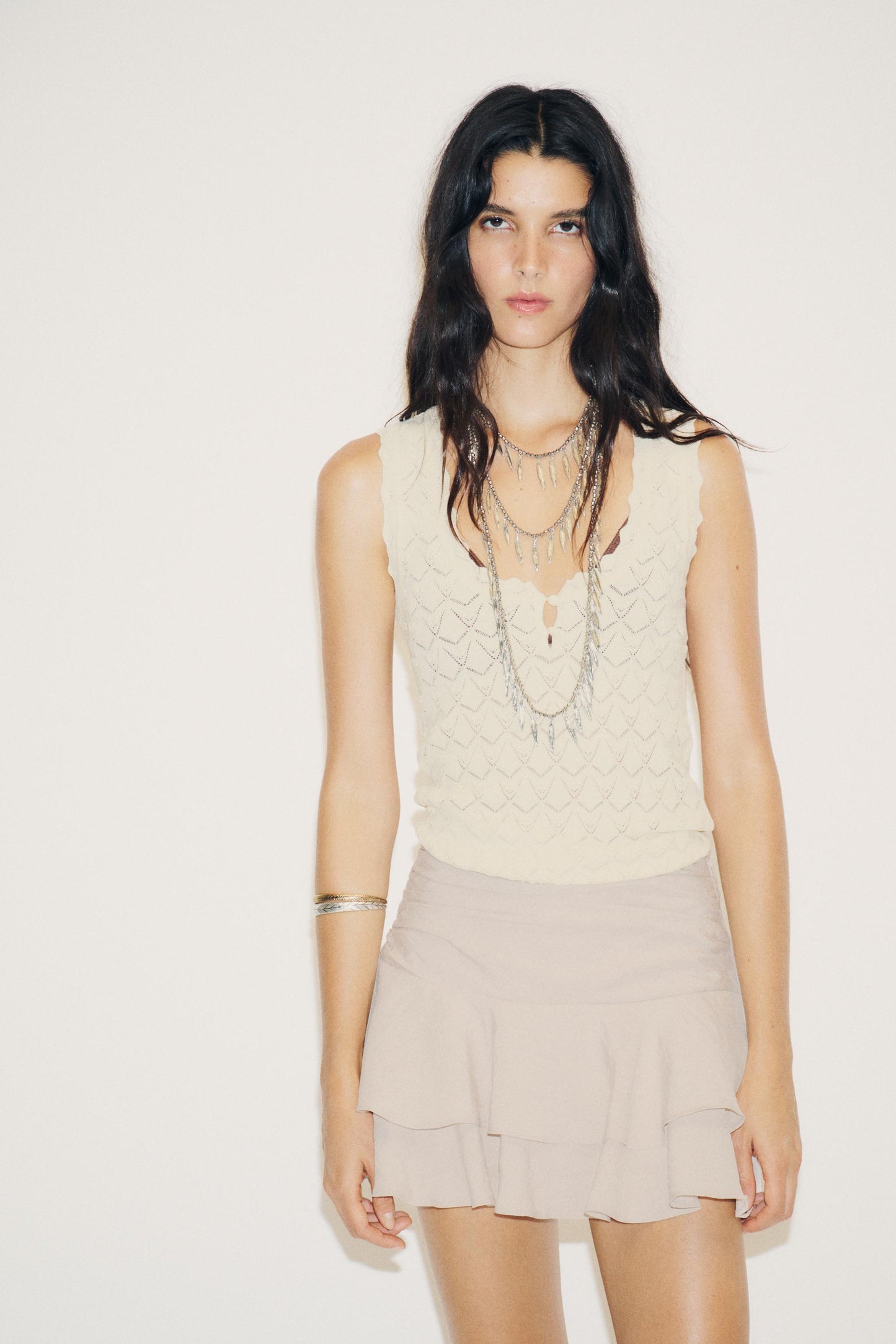 RUFFLE SKORT