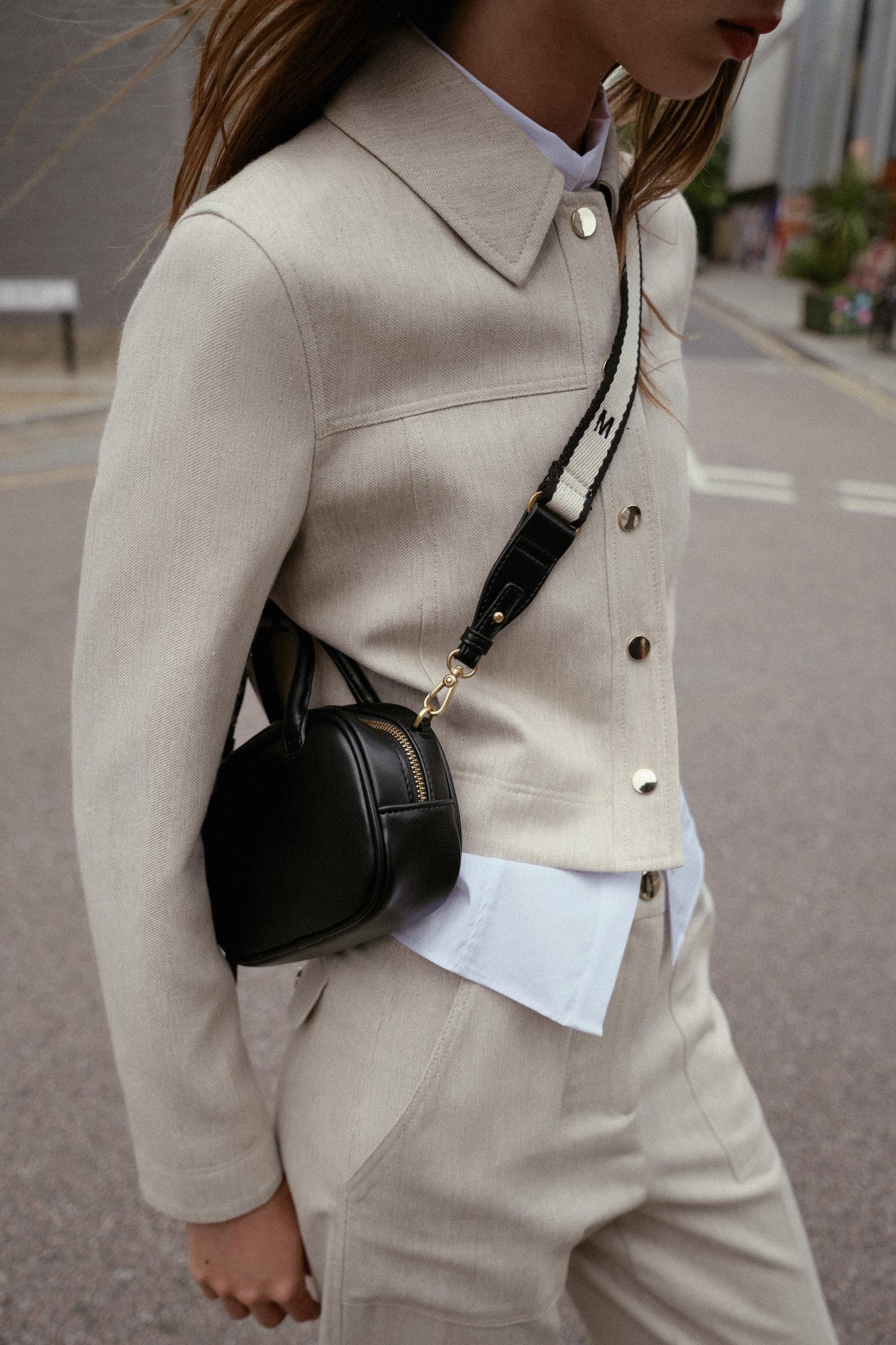 MINI TOPSTITCHED BAG