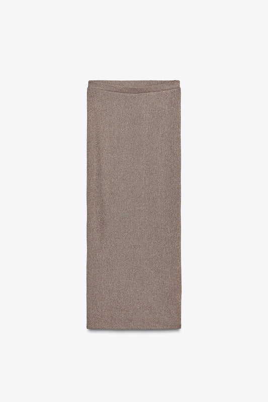 STRAIGHT CUT KNIT SKIRT