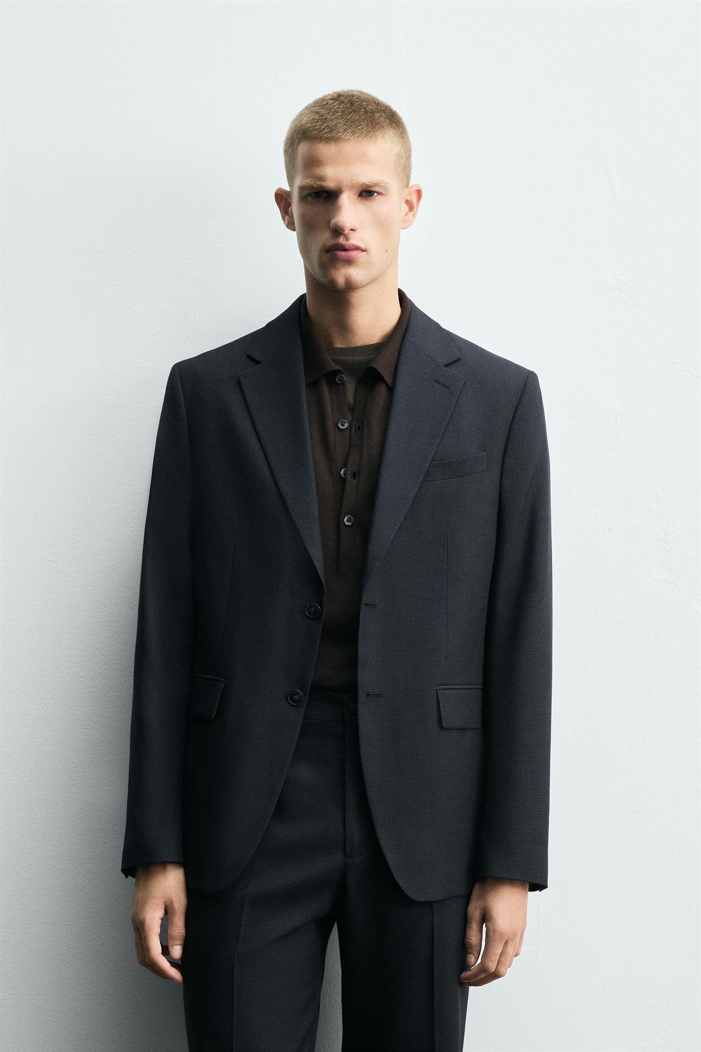 HOUNDSTOOTH SUIT BLAZER