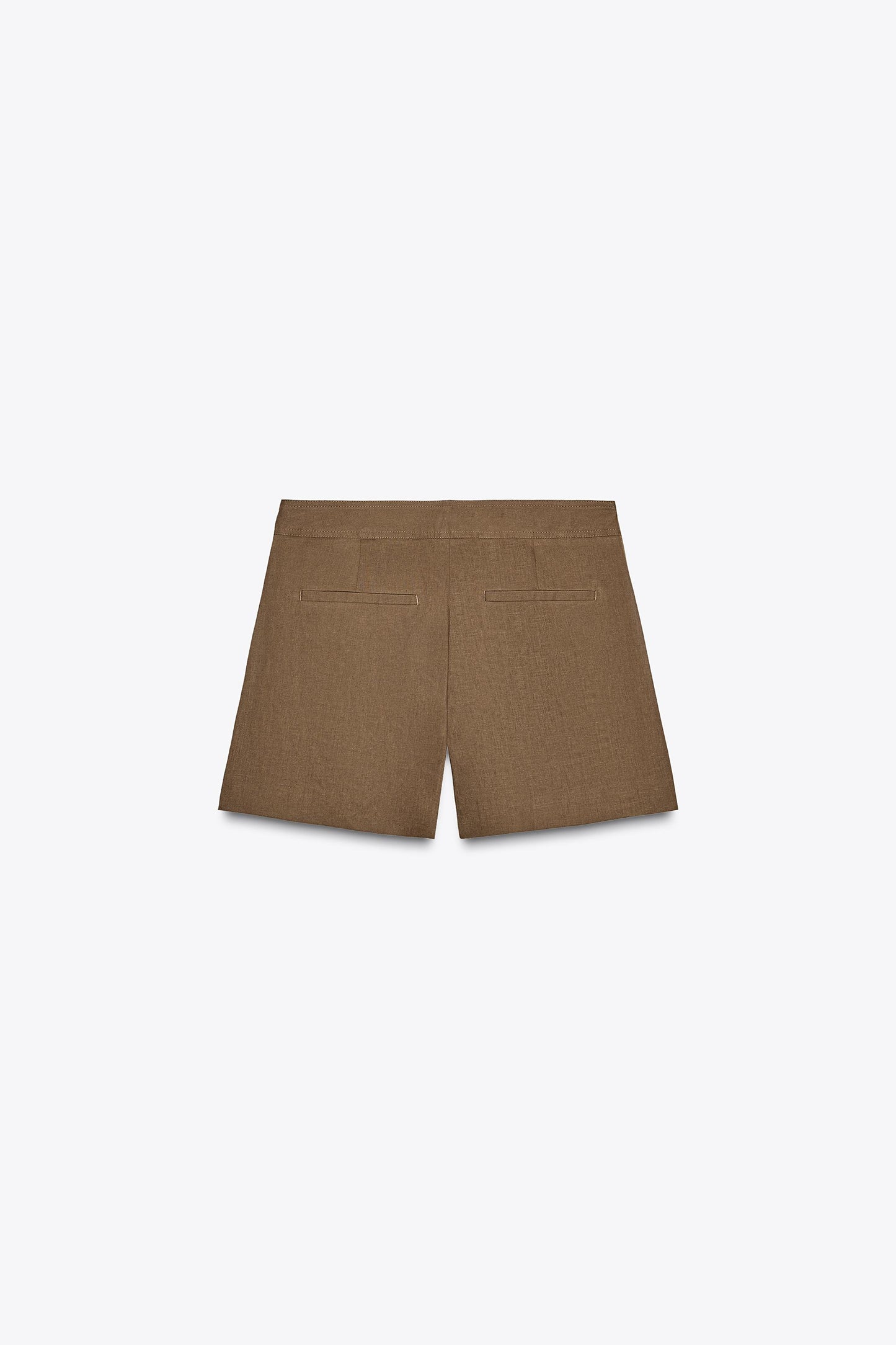 LINEN PLEATED SHORTS