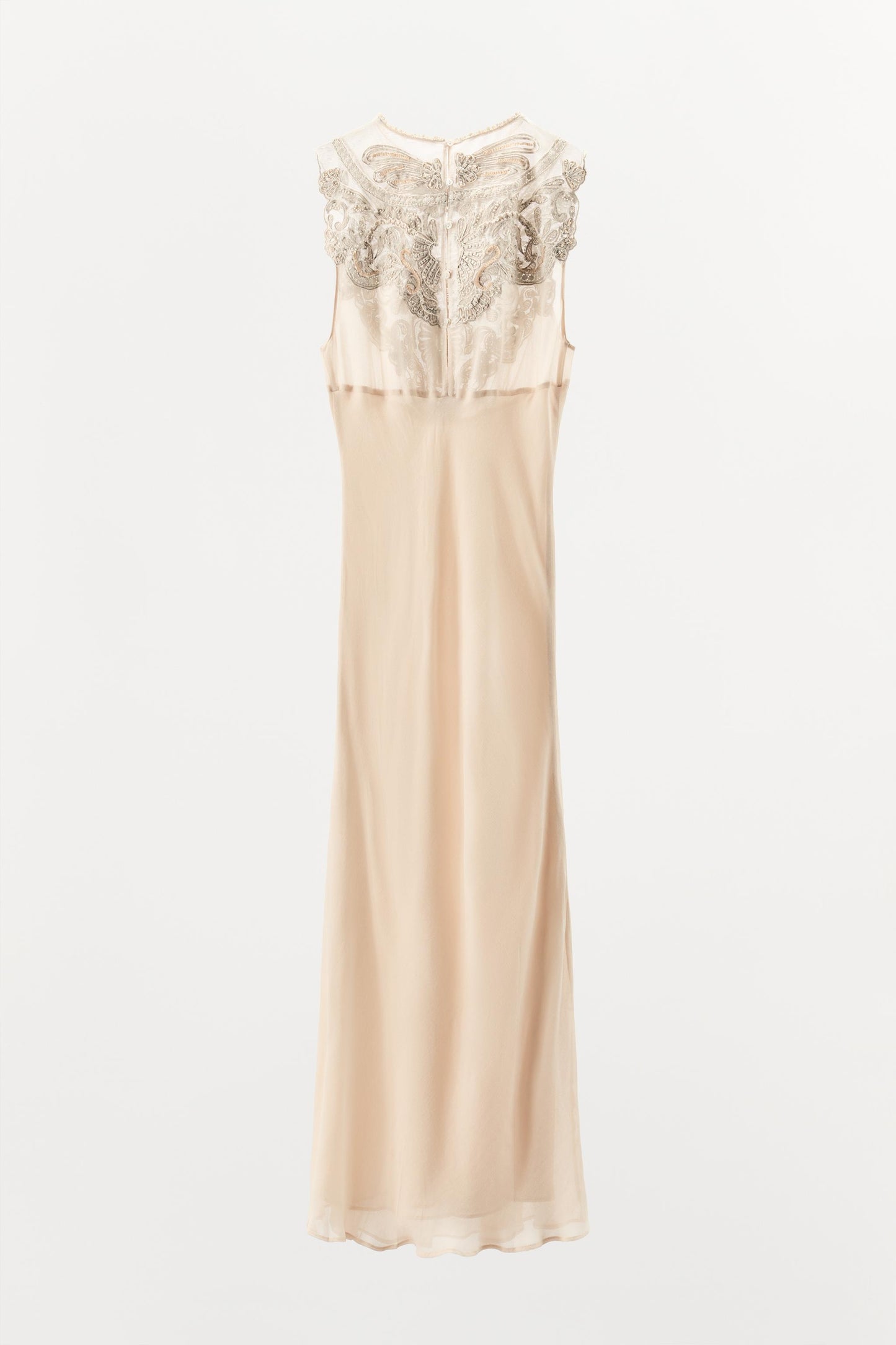 LIMITED EDITION EMBROIDERED DRESS WITH BEADING