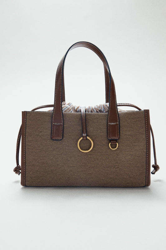 WOVEN SHOPPER BAG