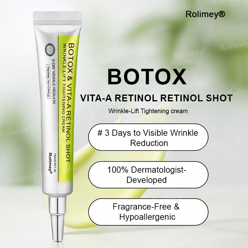 👨‍⚕️Made and shipped from Australia 💫Rolimey® Botox & Vita-A Retinol Shot Wrinkle-Lift Tightening cream - Last Day Promotion 70% OFF