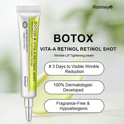 👨‍⚕️Made and shipped from Australia 💫Rolimey® Botox & Vita-A Retinol Shot Wrinkle-Lift Tightening cream - Last Day Promotion 70% OFF