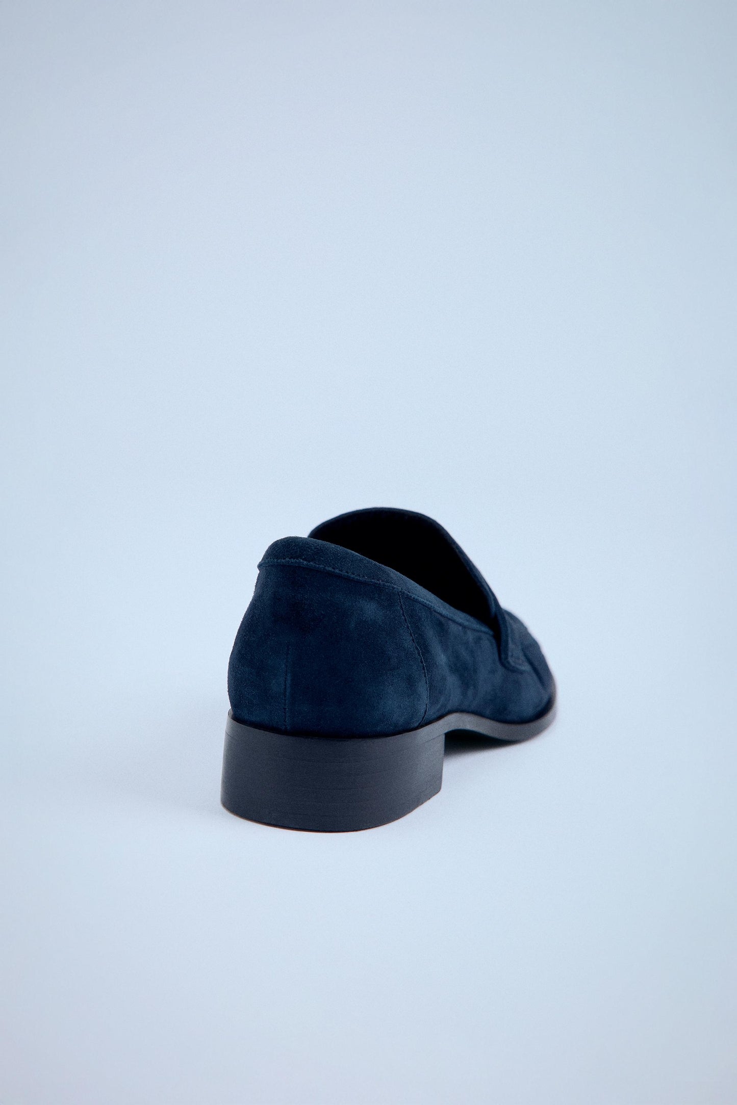 SUEDE RUCHED LOAFERS